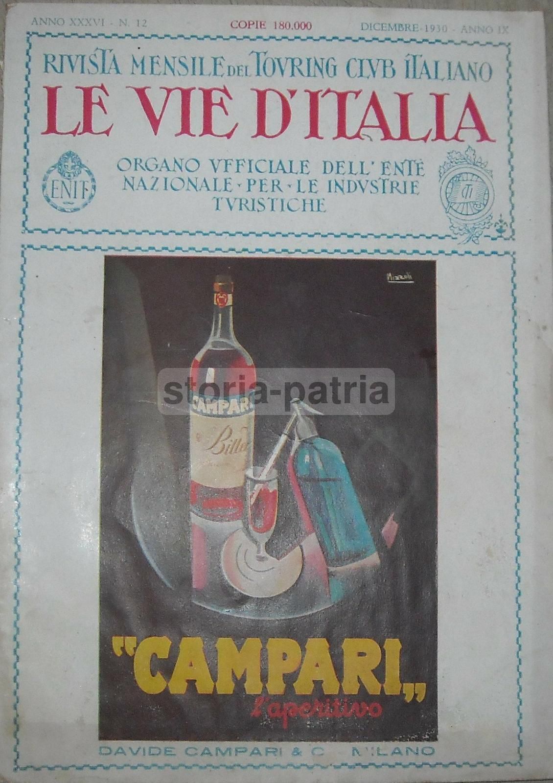 Pubblicità Campari Nizzoli 1931, Aspirina Bayer E Opopeptol Erba
