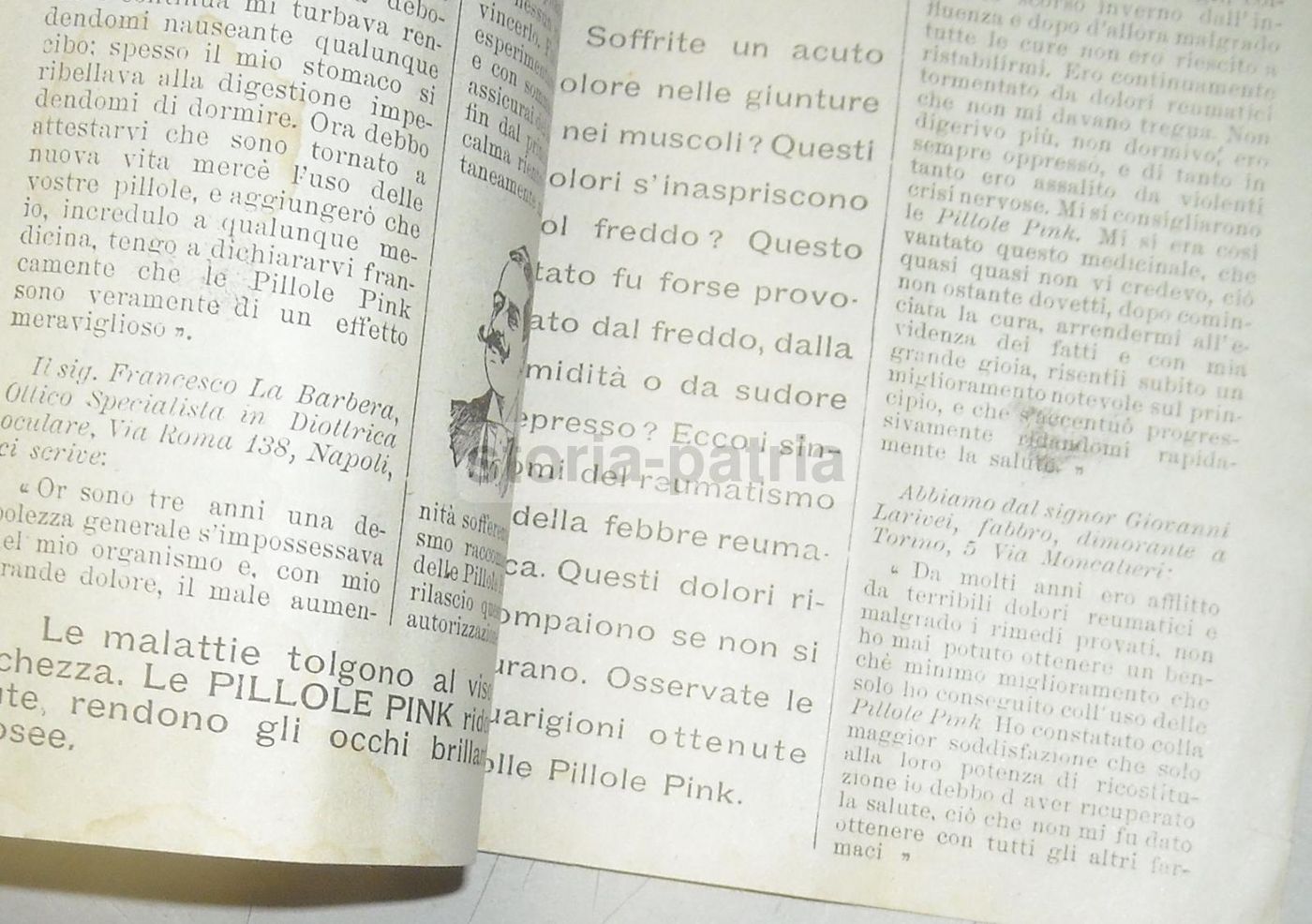 Libretto Pubblicitario Pillole Pink E Scavuline, Ditta Merenda, Milano 1902