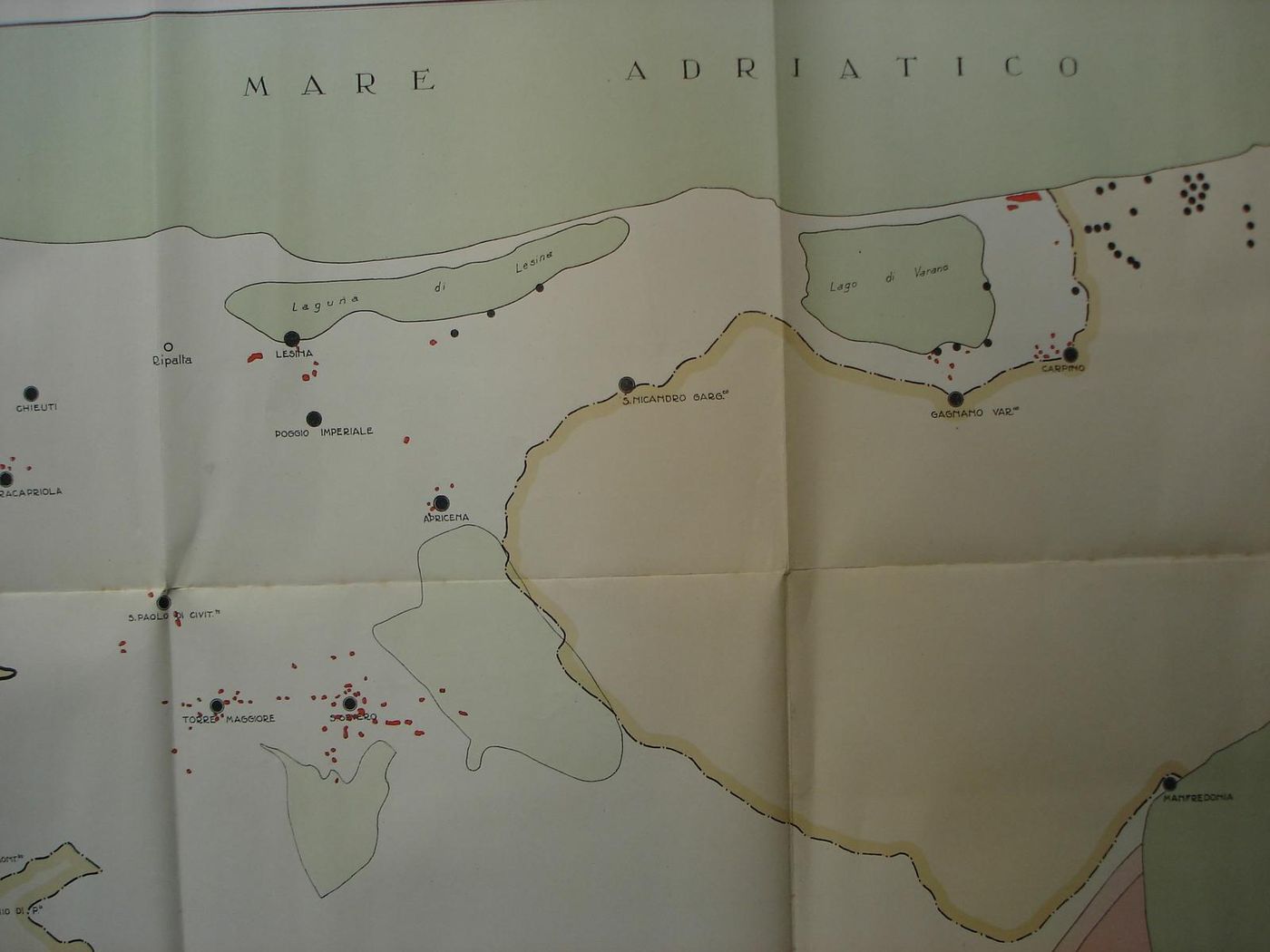 Piano Bonifica Capitanata 1933 Curato Mappe Cartografia Tavoliere