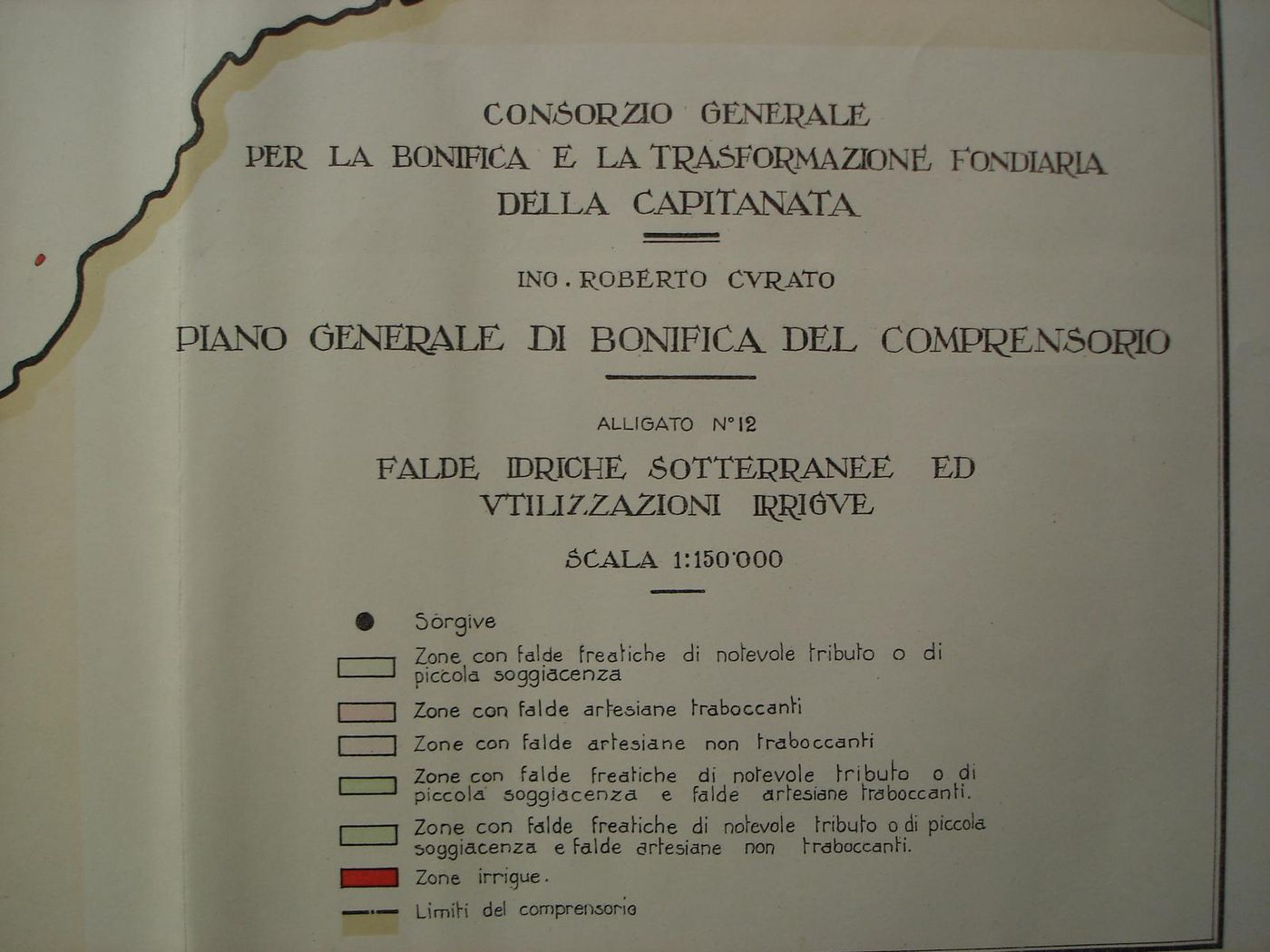 Piano Bonifica Capitanata 1933 Curato Mappe Cartografia Tavoliere