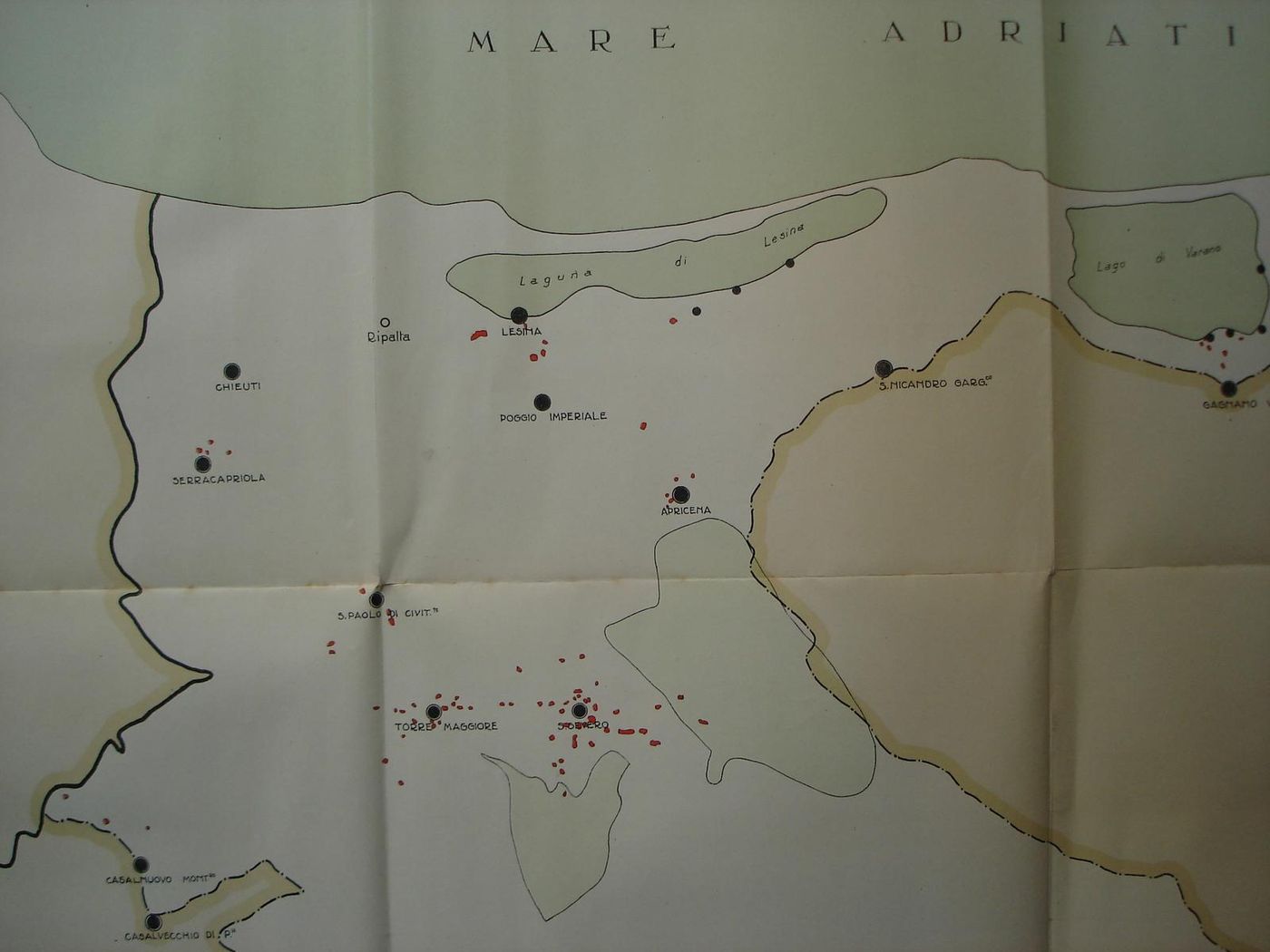 Piano Bonifica Capitanata 1933 Curato Mappe Cartografia Tavoliere
