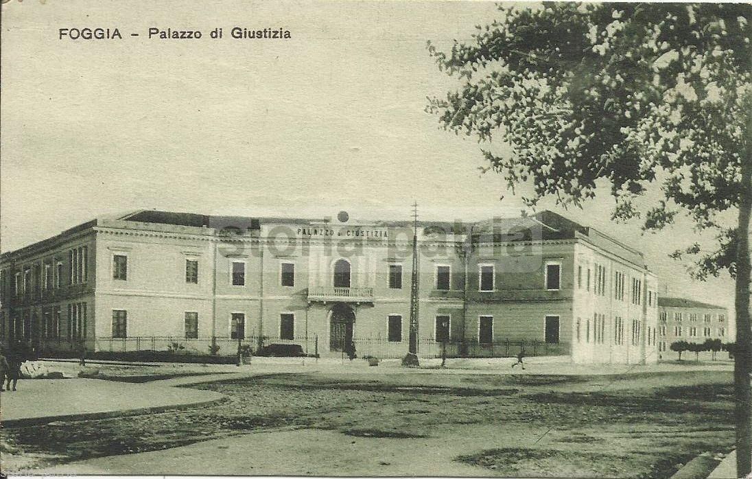 Cartolina Antica, Palazzo Di Giustizia, Foggia, Puglia, Anni '20 '30