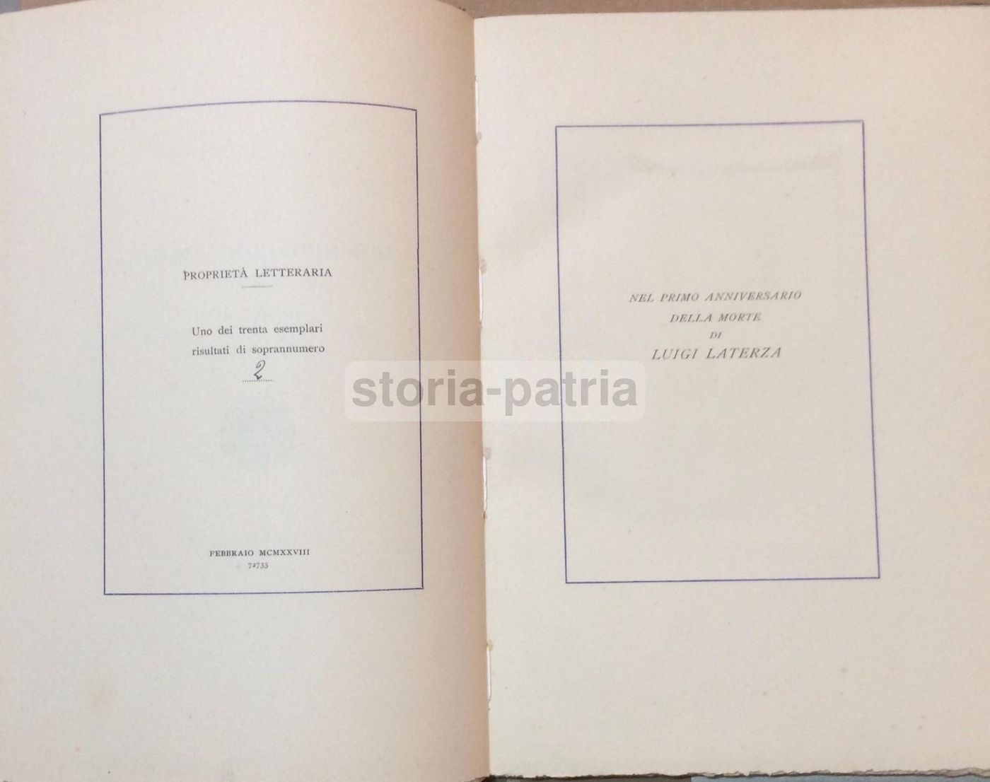 Della Dissimulazione Onesta 1928 Laterza Croce Incisione Rara