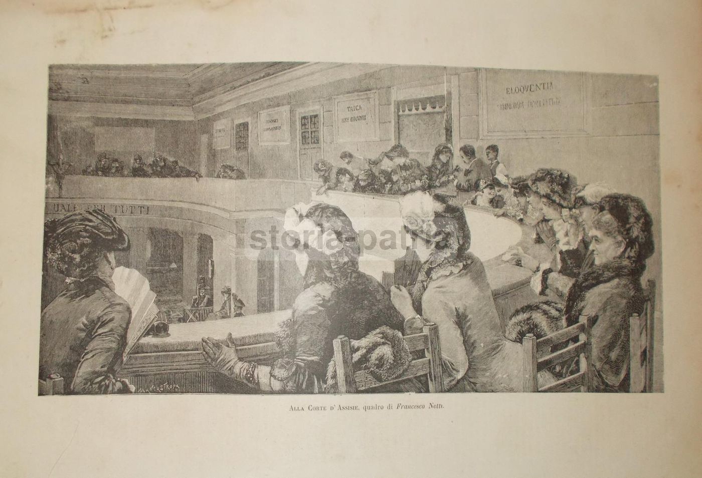 Francesco Netti, Alla Corte d'Assise. Stampa Antica, 1884