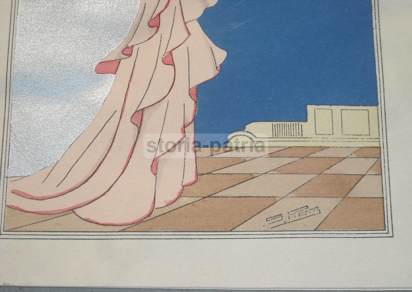 Pubblicità Moda Cirillo Bari Kursaal Santa Lucia Anni '30