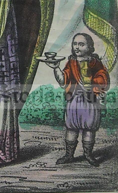 Antica Stampa Devozionale San Nicola Di Bari Litografia Apicella