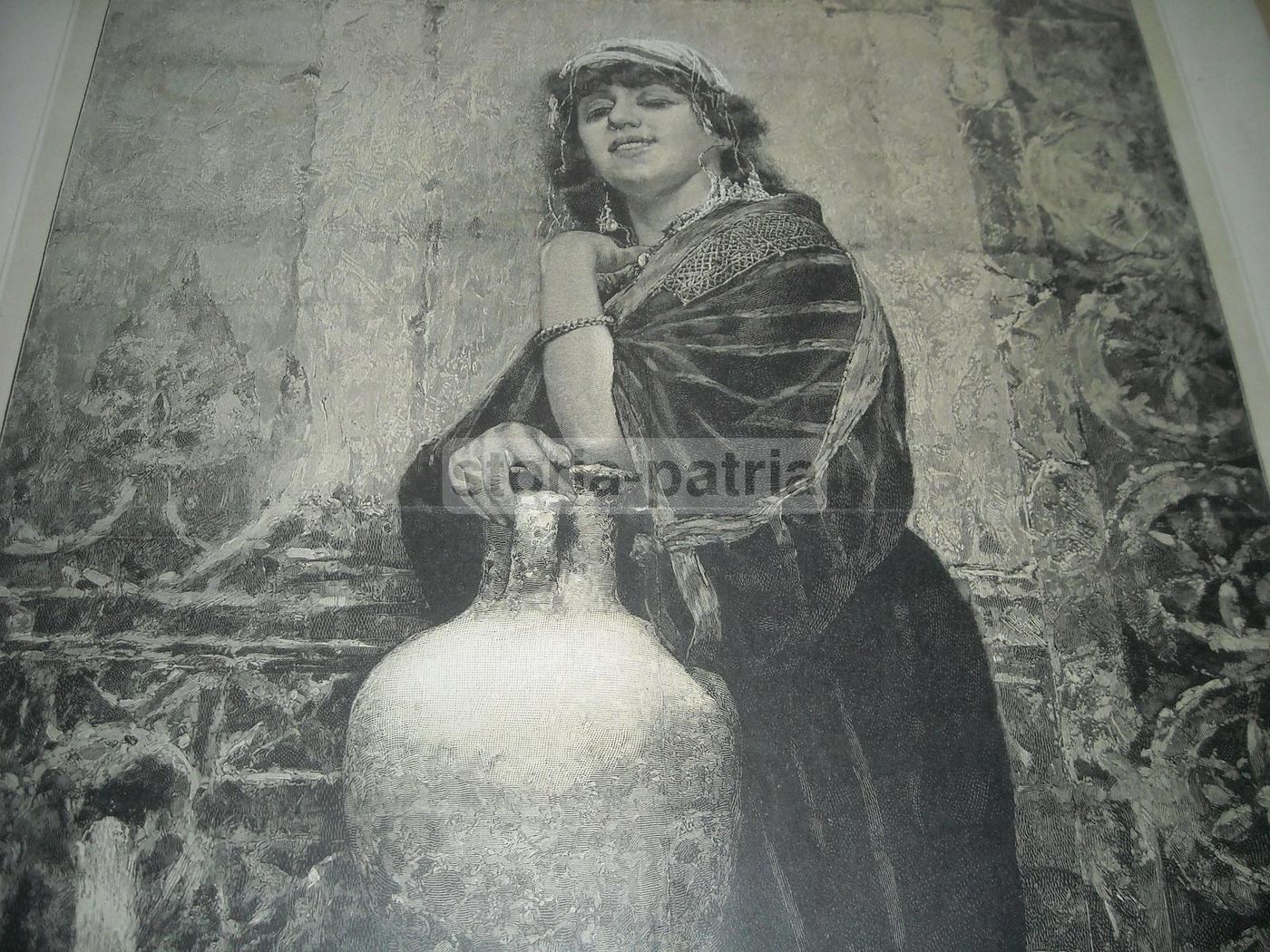 Rebecca Alla Fontana Di Raffaele Armenise, Incisione Del 1893