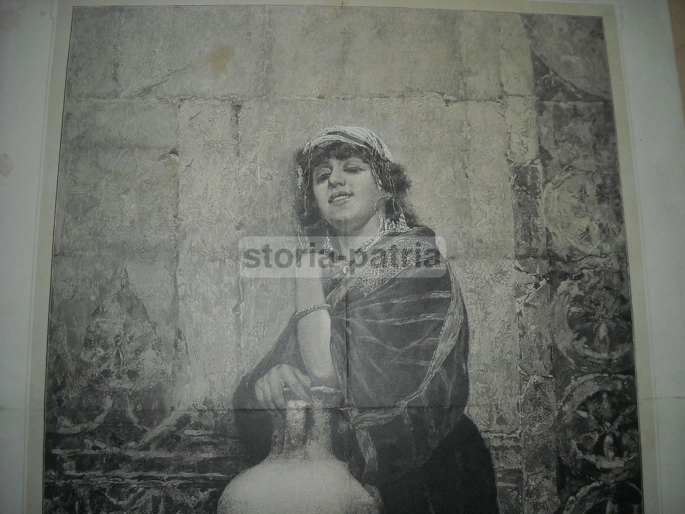 Rebecca Alla Fontana Di Raffaele Armenise, Incisione Del 1893