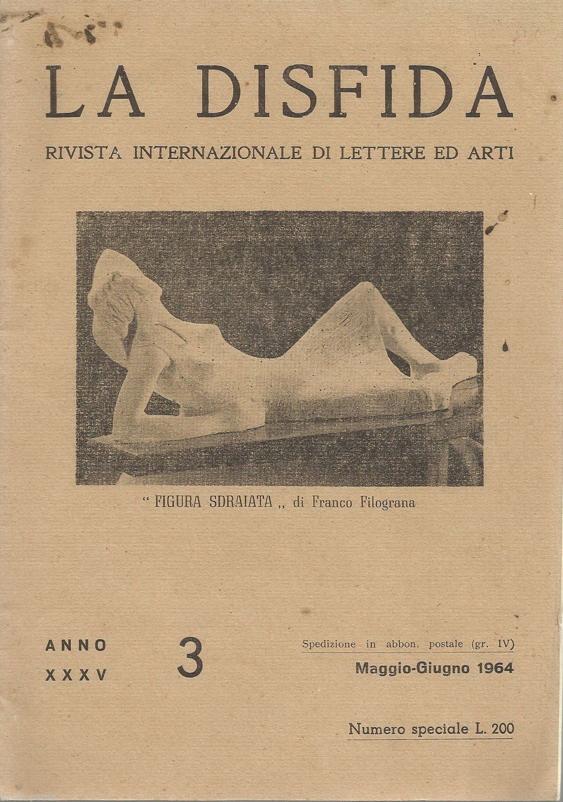 Rivista La Disfida, Corato 1964: Puglia, Poesia Dialettale E Arte