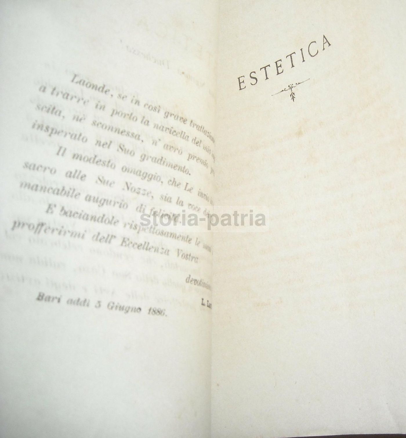 Estetica Di Luigi Lavi (1886, Bari)