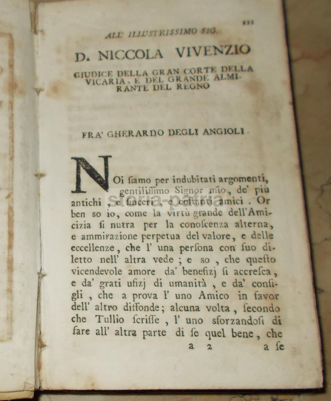 Orazioni Varie Di Gherardo Degli Angioli, Napoli, 1780