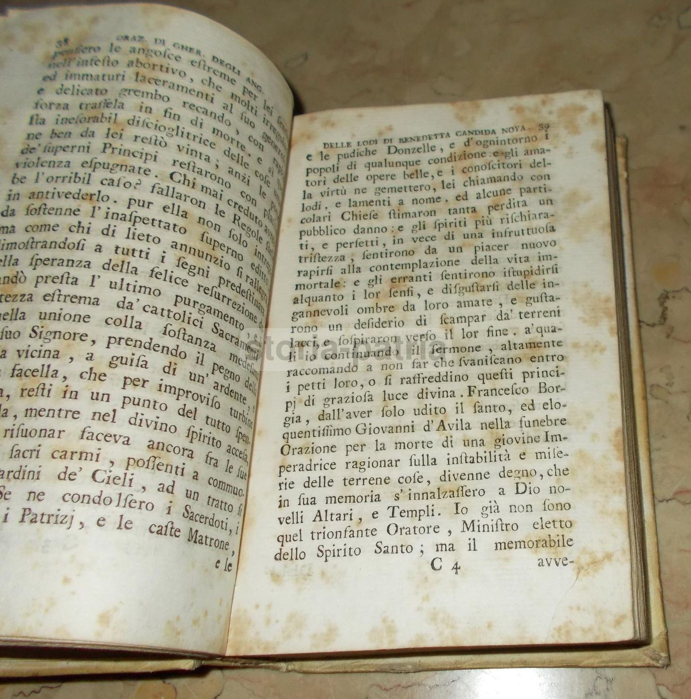 Orazioni Varie Di Gherardo Degli Angioli, Napoli, 1780