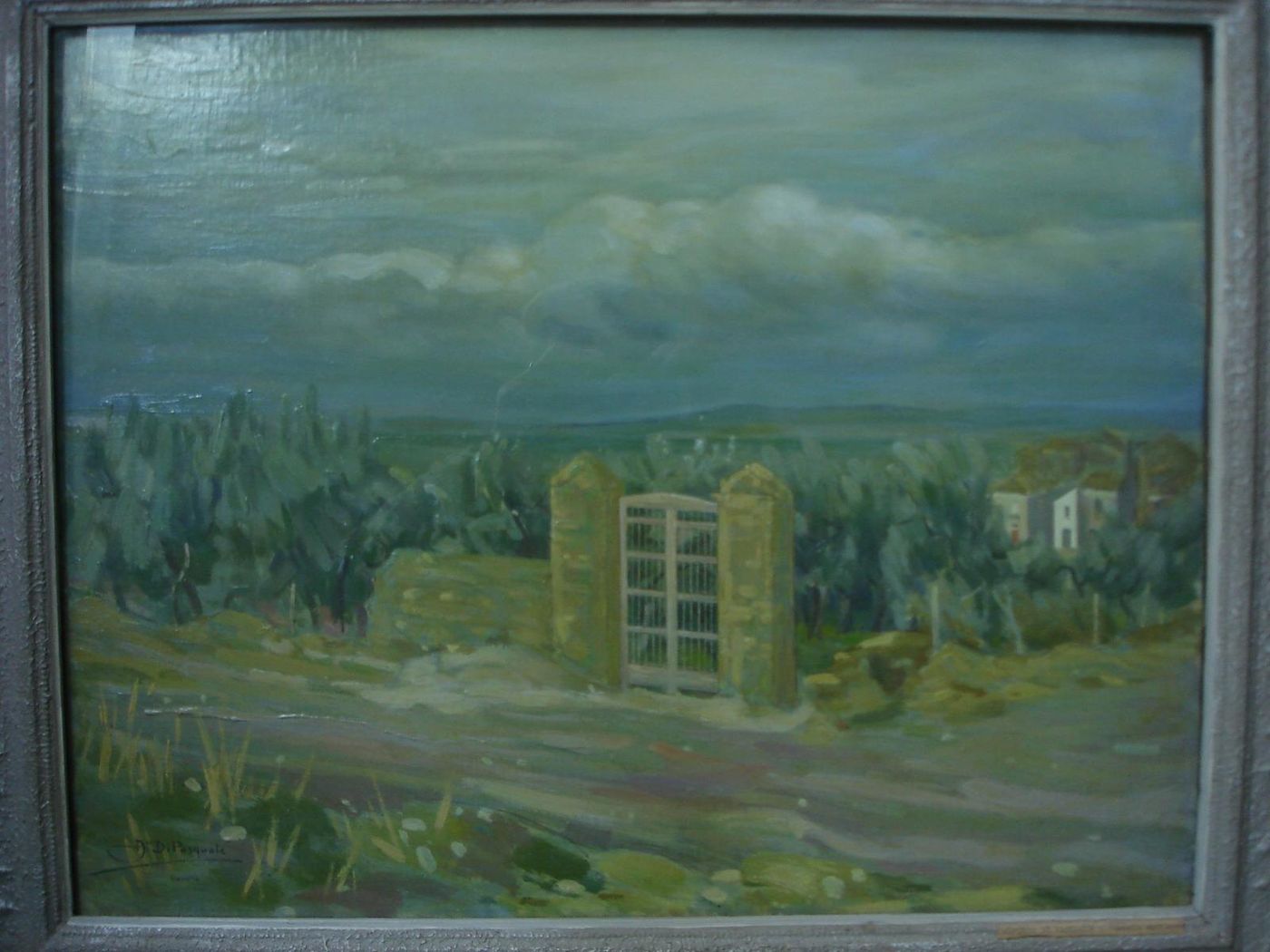 Alfonso Di Pasquale, Grigio Estivo. Olio Su Tela.