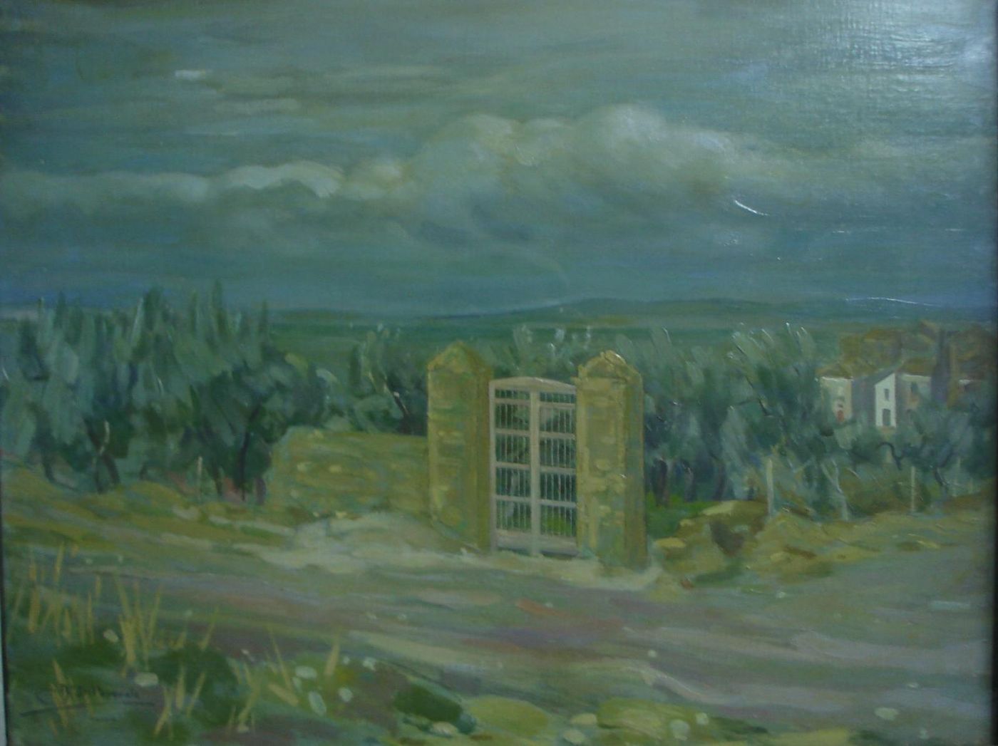 Alfonso Di Pasquale, Grigio Estivo. Olio Su Tela.