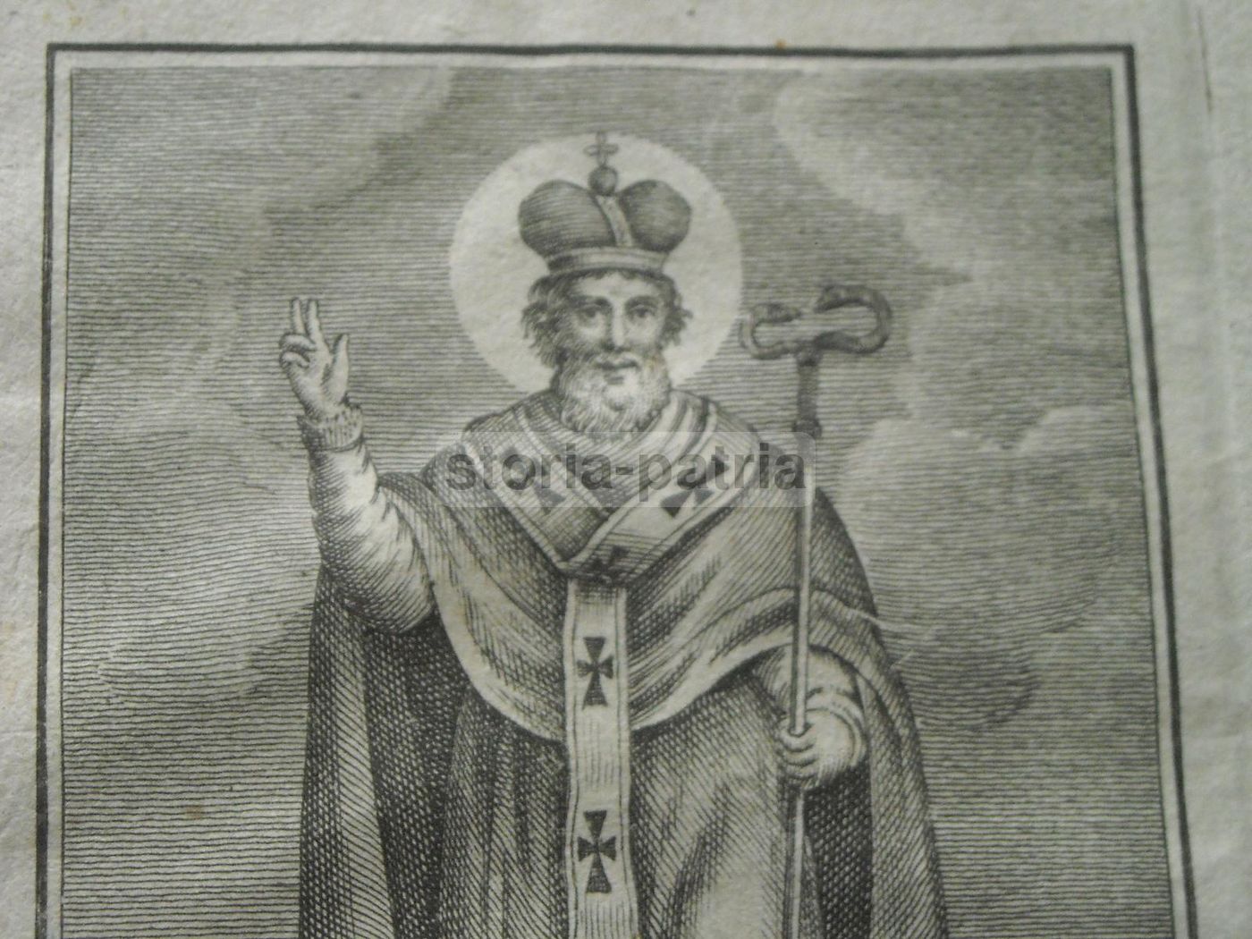 Incisione Antica Di San Gregorio Taumaturgo, Bitonto