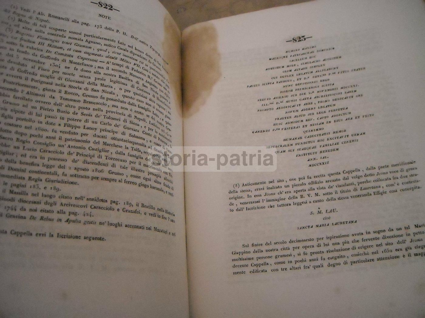 Serie Critica De' Sacri Pastori Baresi, Michele Garruba, 1844, Bari, Cannone