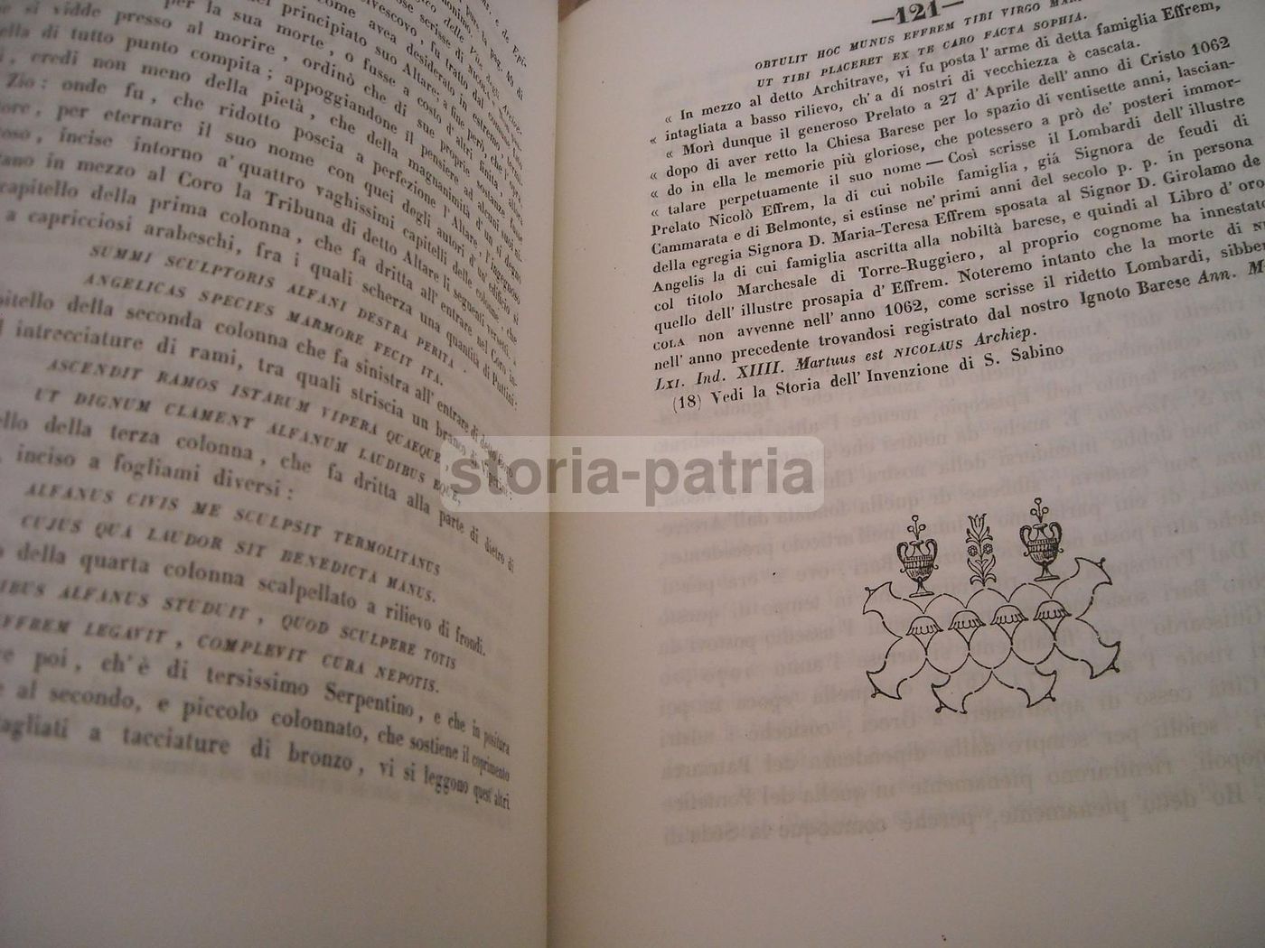 Serie Critica De' Sacri Pastori Baresi, Michele Garruba, 1844, Bari, Cannone