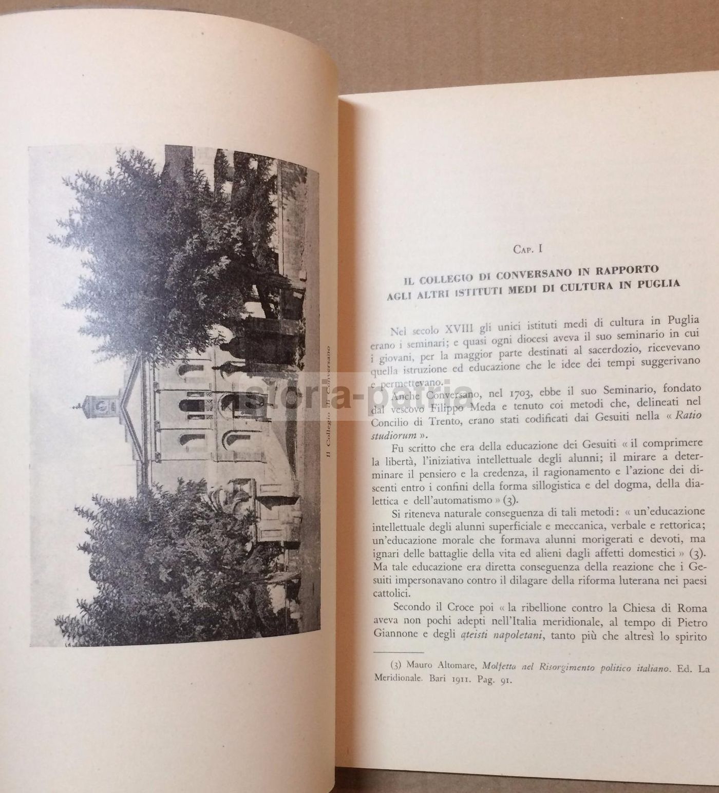 Collegio Di Conversano: Storia Del Liceo Ginnasio D. Morea (1952)