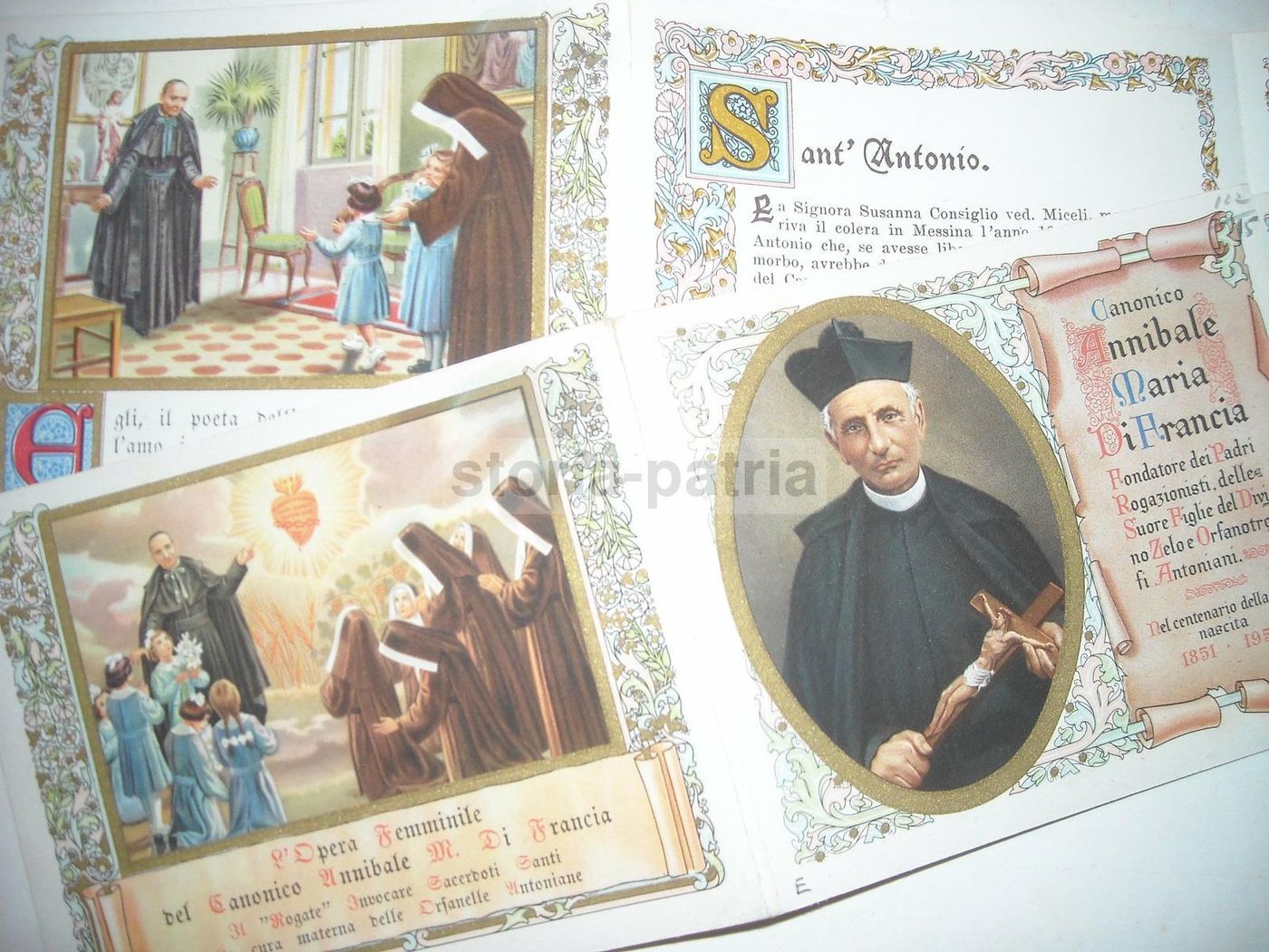 Depliant Centenario Canonico Annibale Di Francia 1851 1951, Corato
