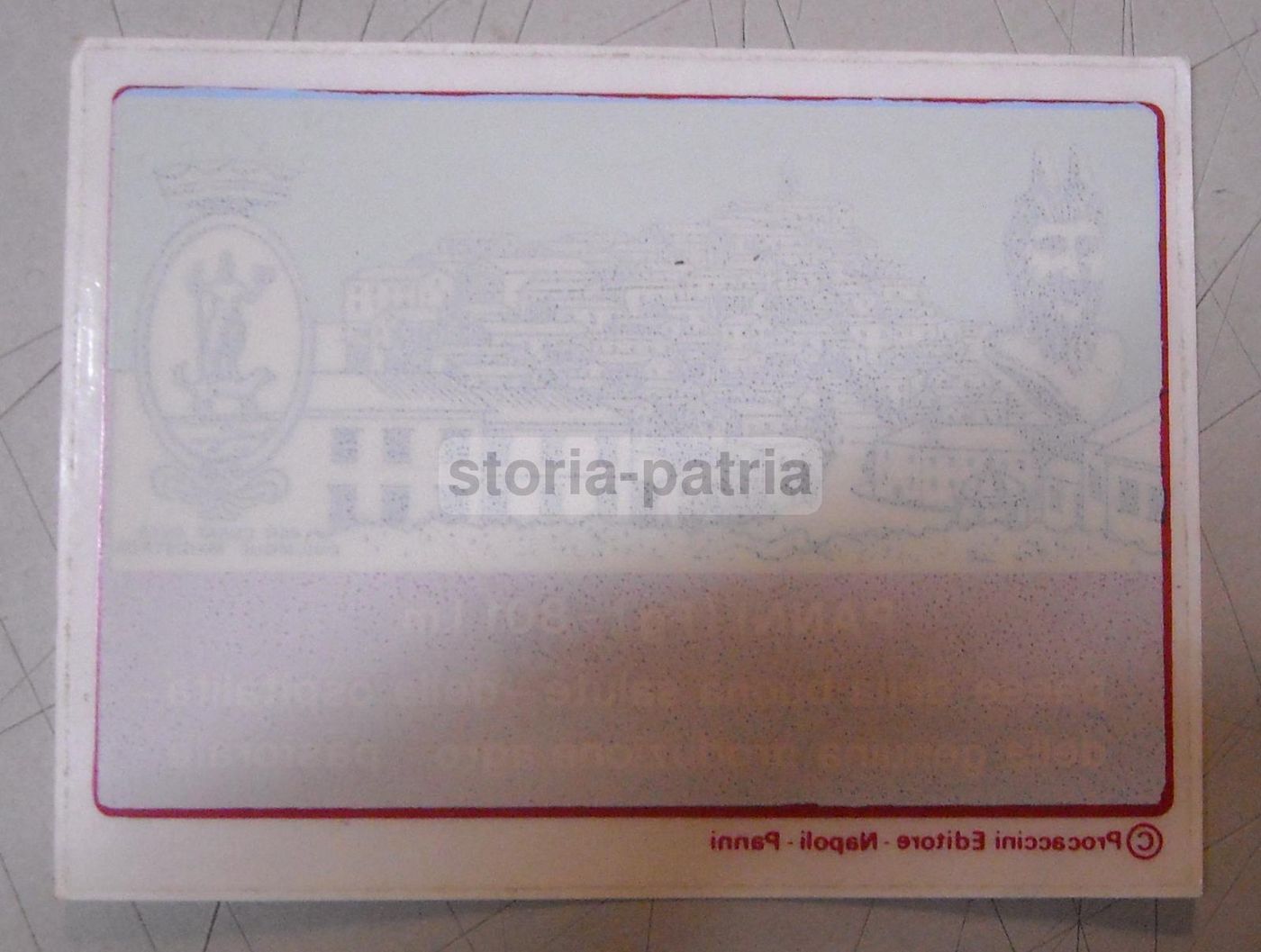 Adesivo Pubblicitario Vintage Panni Foggia Monti Dauni Anni '50