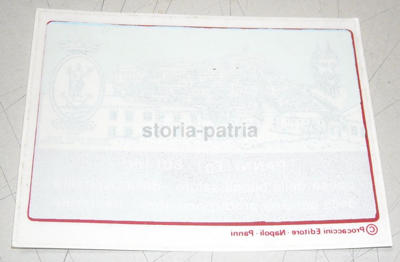 Adesivo Pubblicitario Vintage Panni Foggia Monti Dauni Anni '50