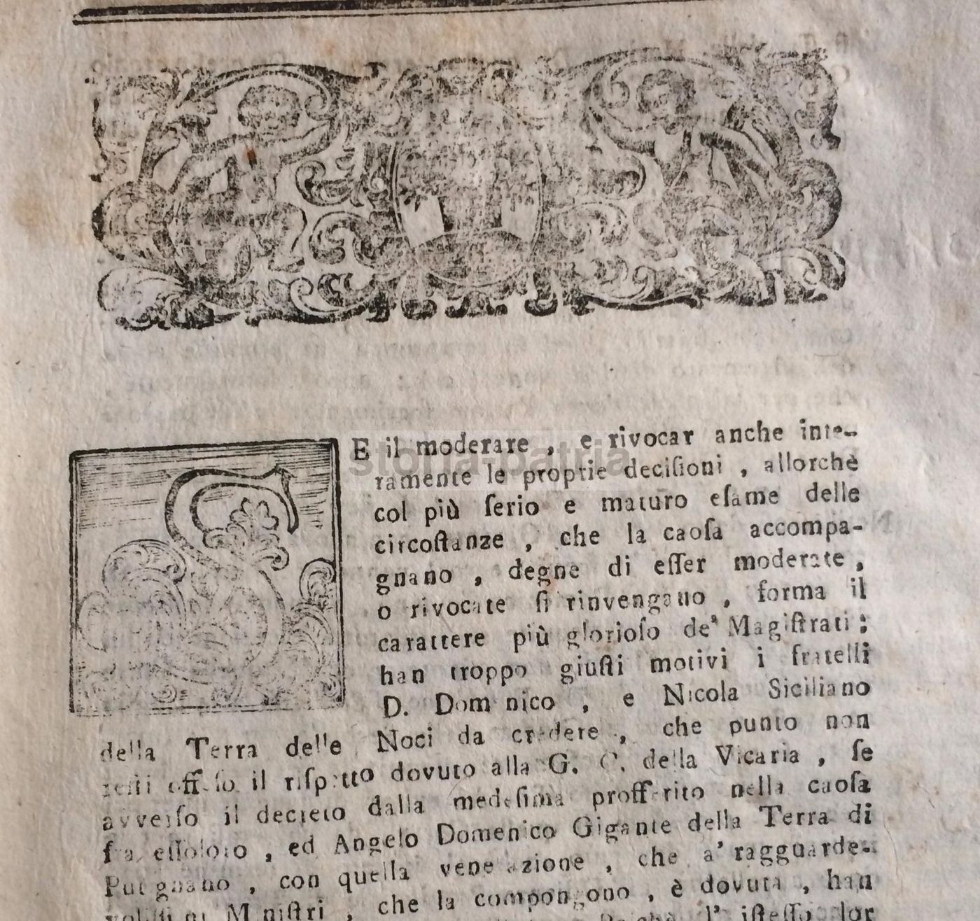 Difesa Delle Nullità: Siciliano Contro Gigante, Putignano E Noci, 1782