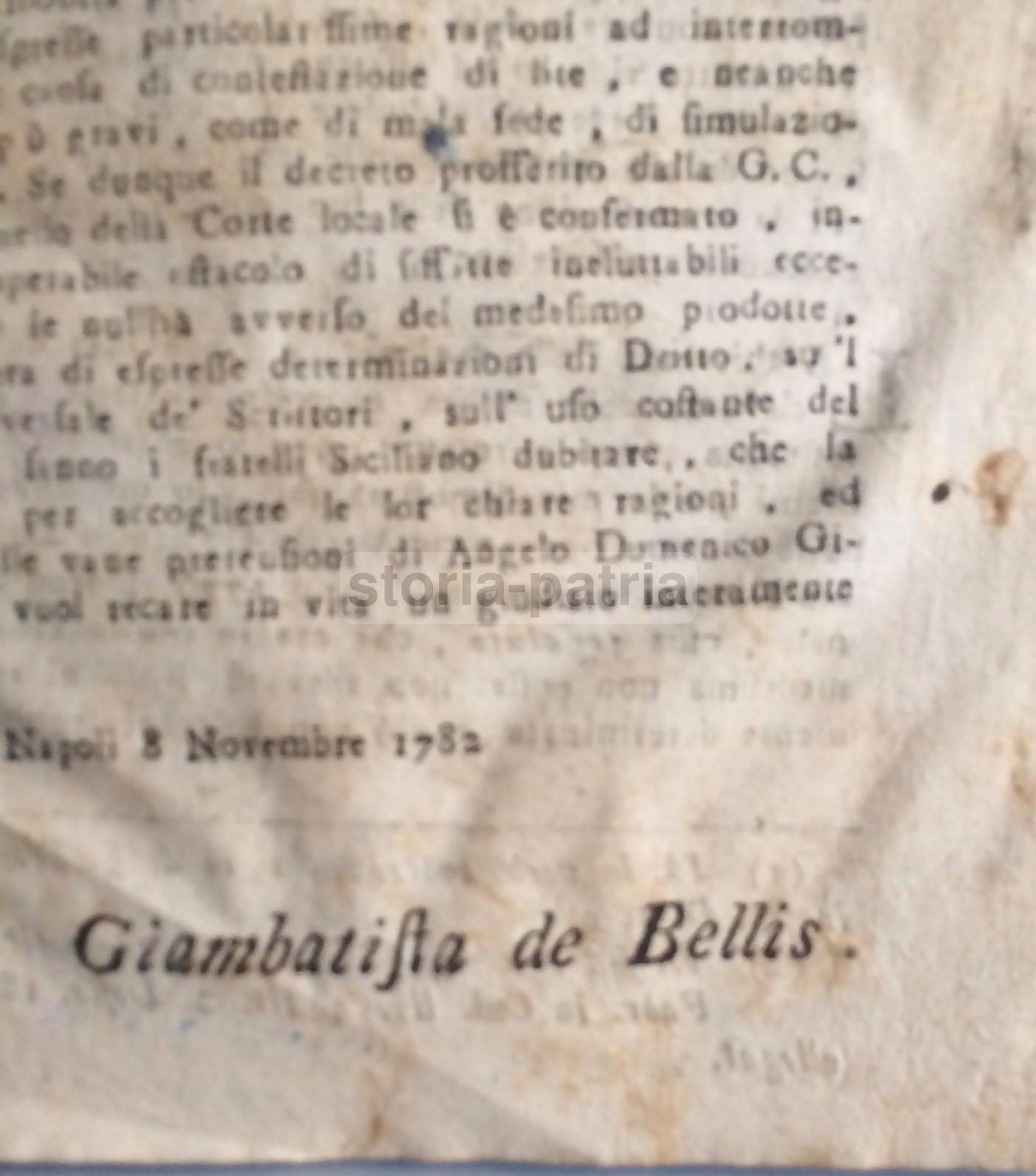 Difesa Delle Nullità: Siciliano Contro Gigante, Putignano E Noci, 1782