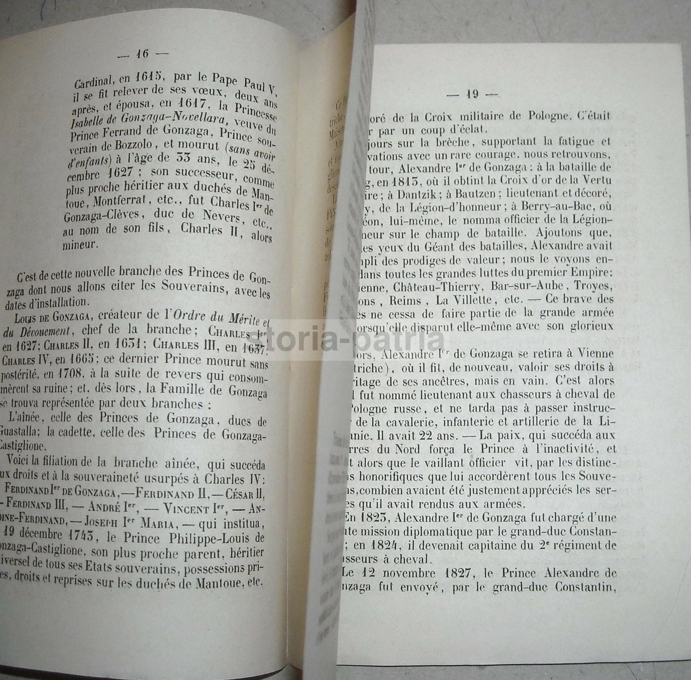 Principe Gonzaga E Salvatore Fenicia: Biografie E Genealogie (1867)