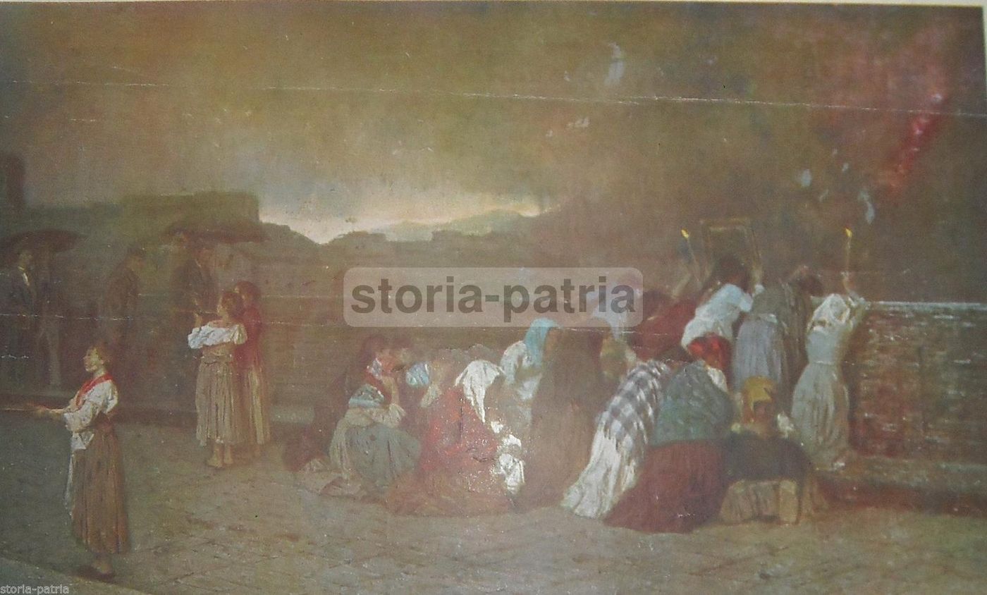 Gioacchino Toma: La Pioggia Di Cenere (Eruzione Del Vesuvio, Napoli)