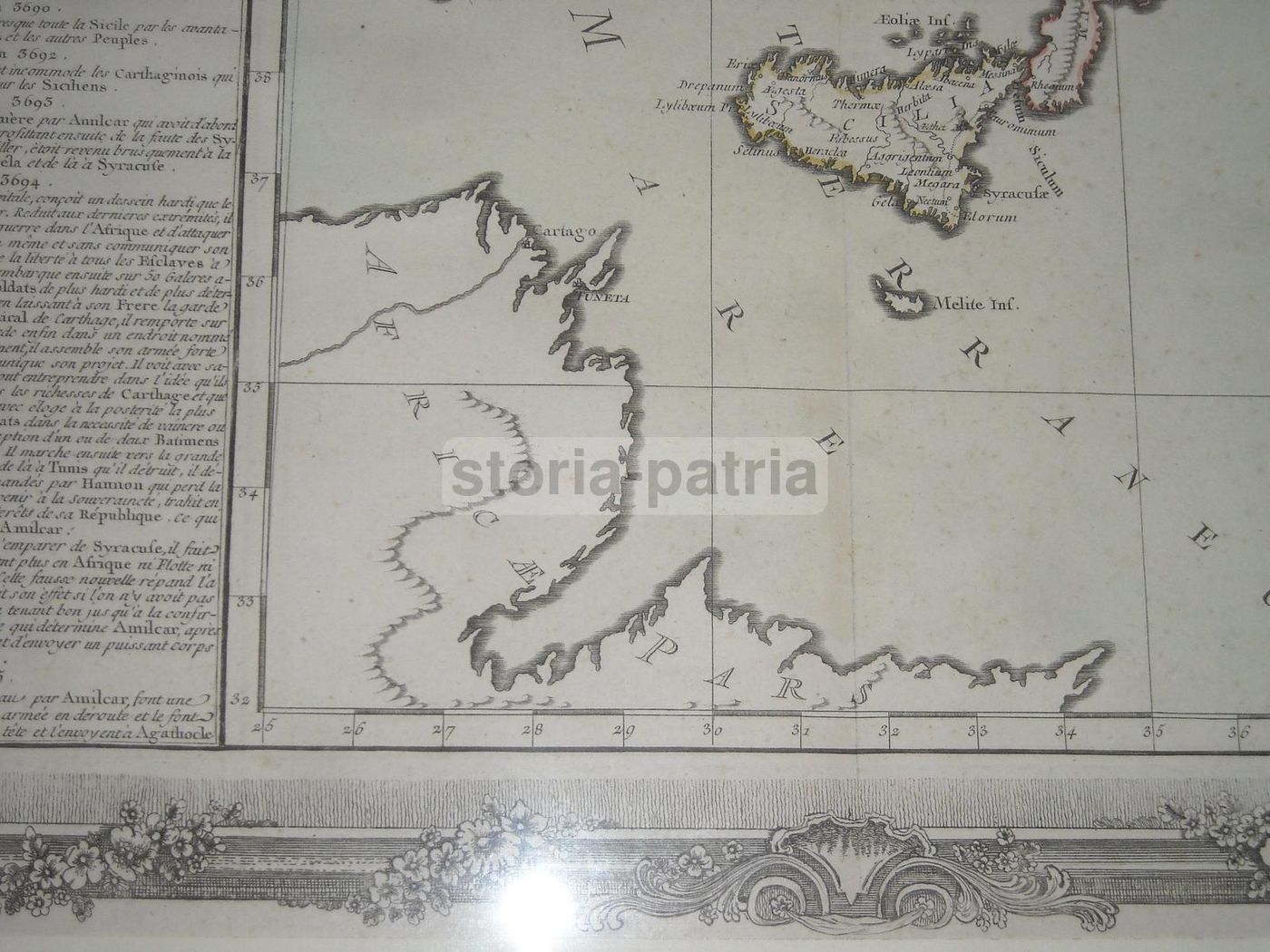 Mappa Antica Dell'Italia Meridionale, Sicilia, Sardegna E Malta, 1700 Circa