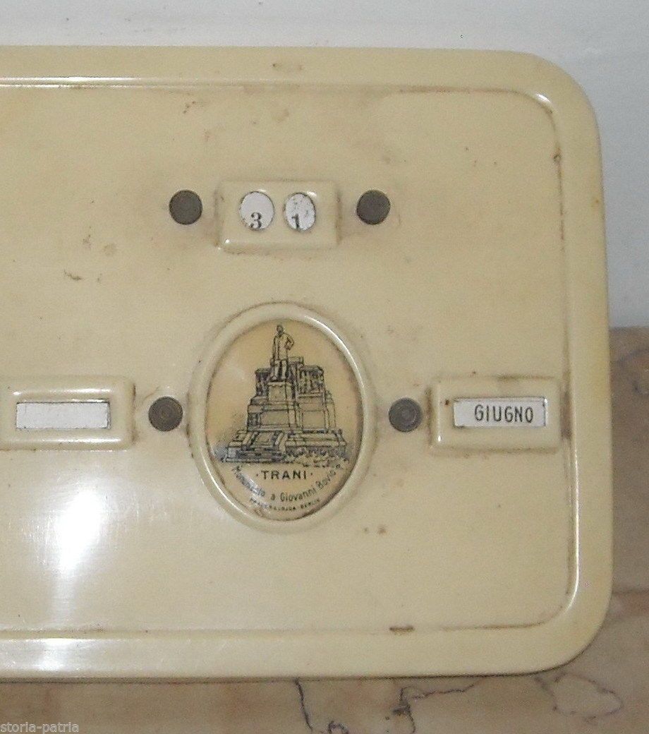 Orologio Pubblicitario Farmacia Marzella Biancolillo Trani Anni '20
