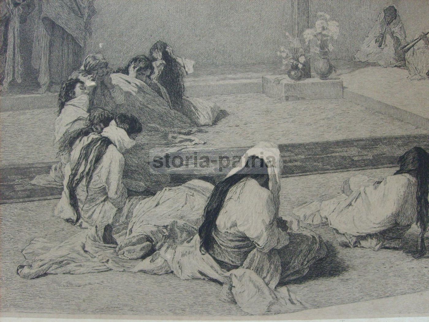 Incisione Originale Antonio Piccinni Thalita Cumi 1874 Morelli