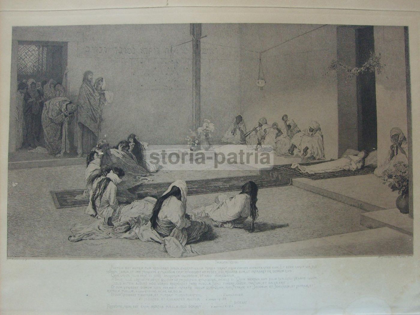 Incisione Originale Antonio Piccinni Thalita Cumi 1874 Morelli