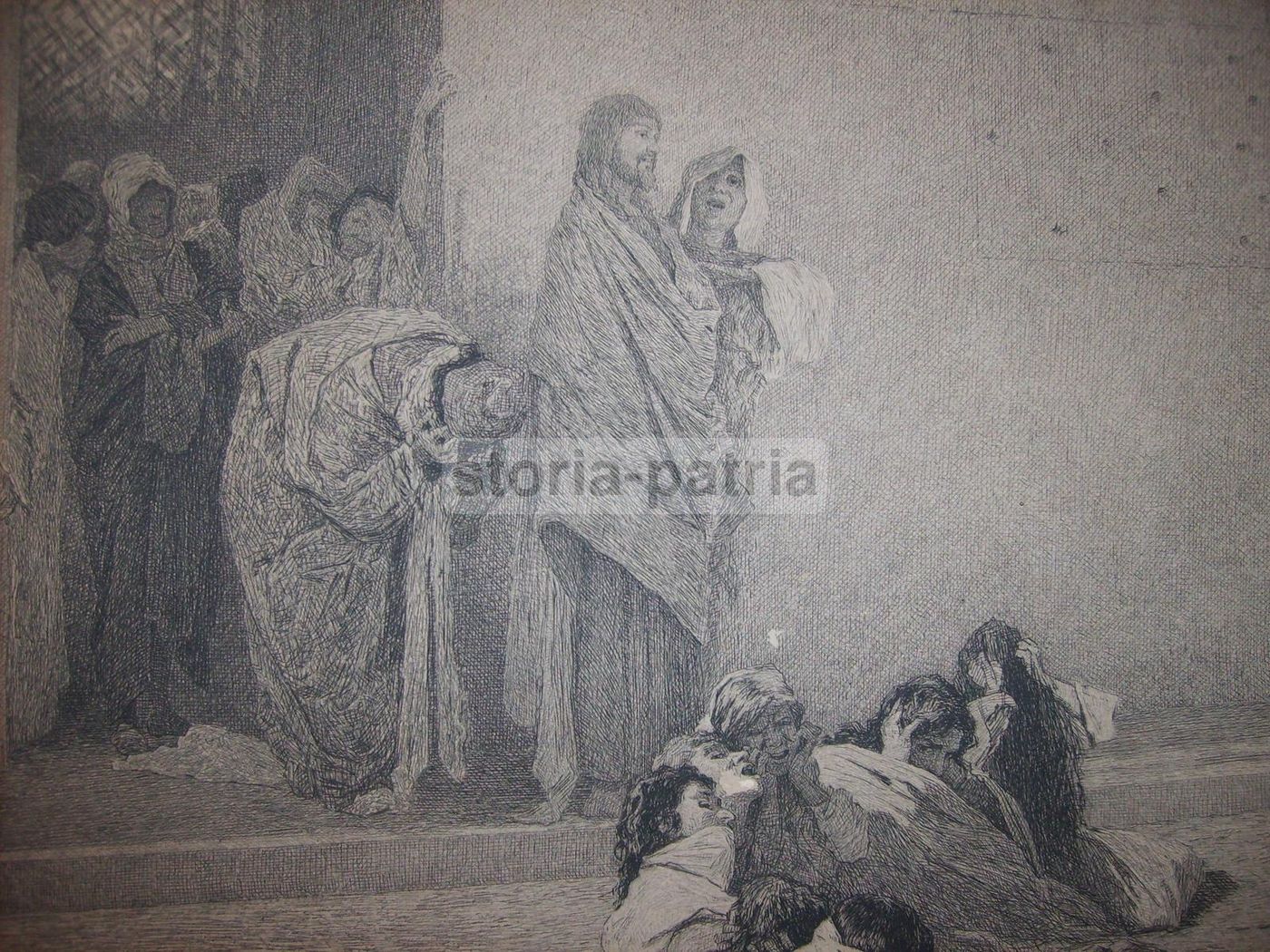 Incisione Originale Antonio Piccinni Thalita Cumi 1874 Morelli