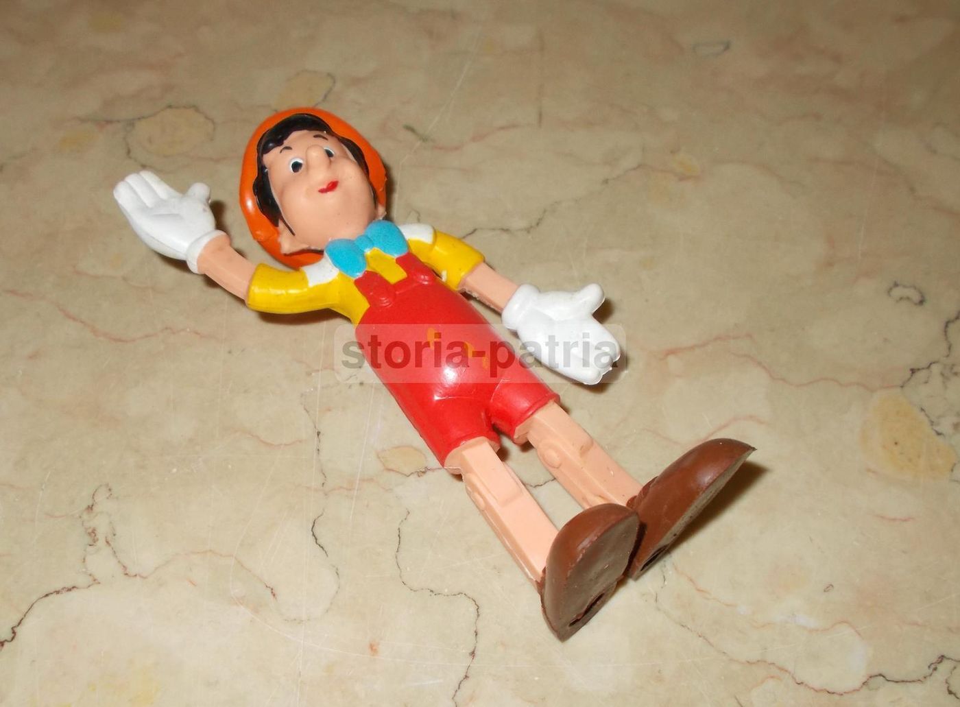Pupazzo Pinocchio Disney Flessibile Vintage Anni '60 '80