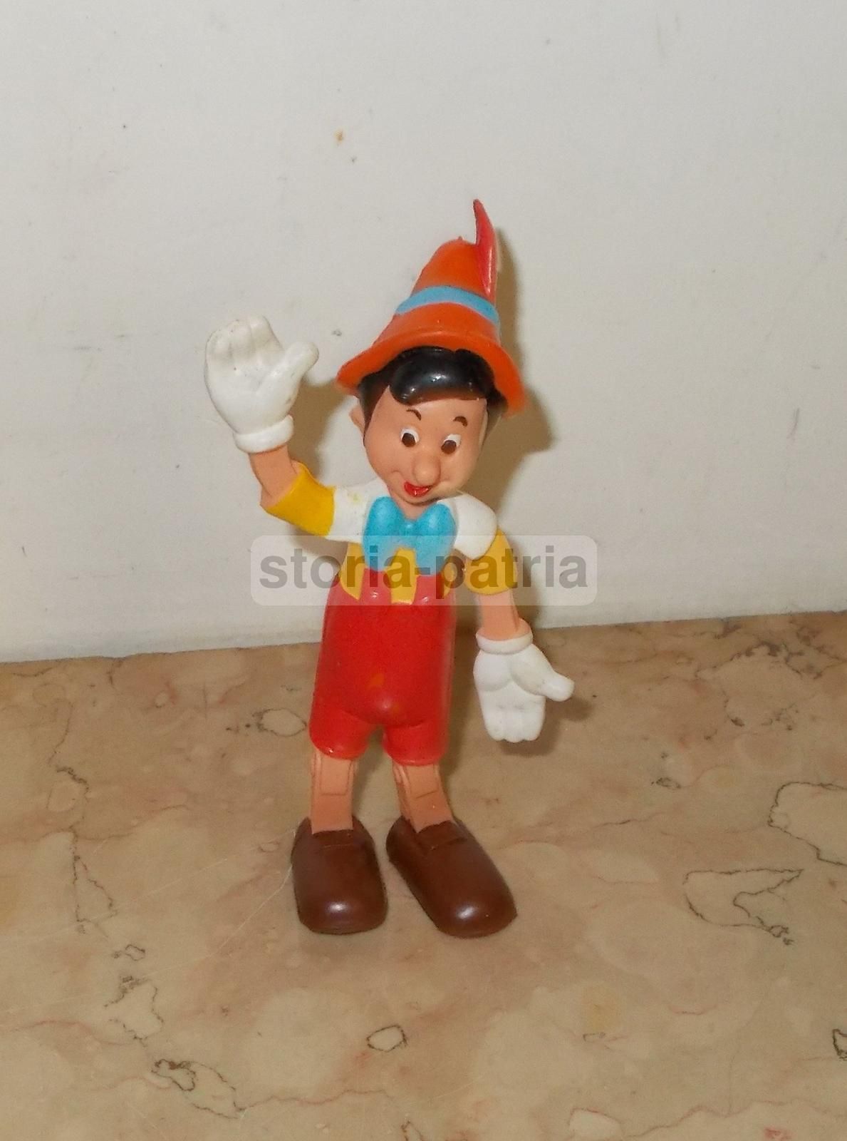 Pupazzo Pinocchio Disney Flessibile Vintage Anni '60 '80