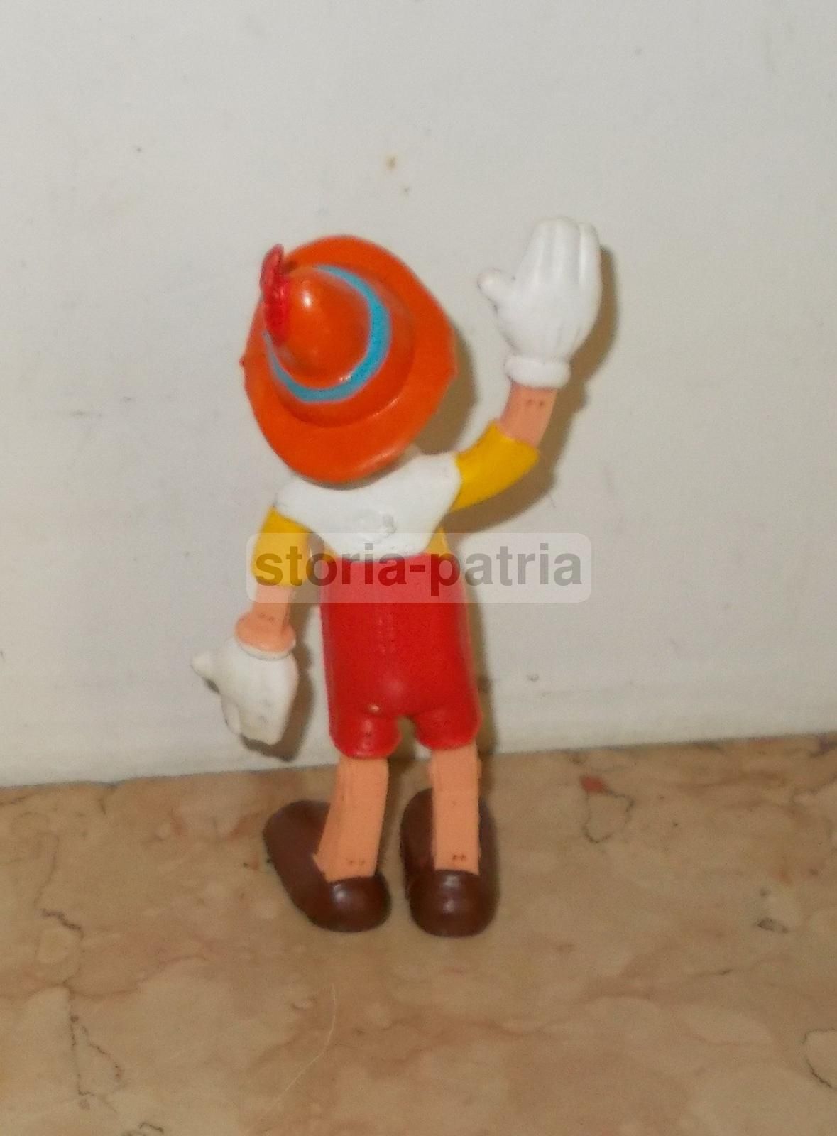 Pupazzo Pinocchio Disney Flessibile Vintage Anni '60 '80