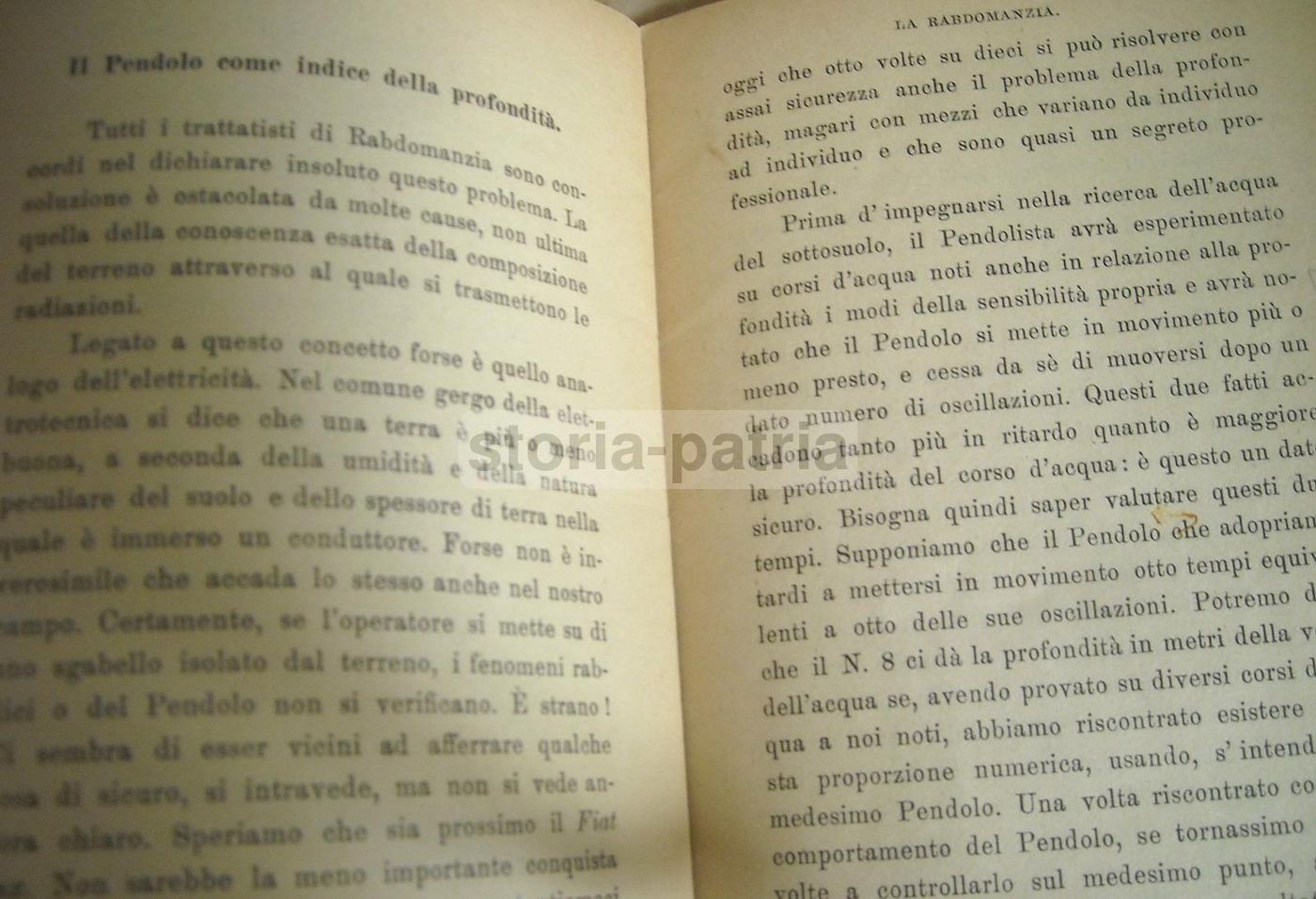 La Rabdomanzia Di Donato Castelli, Firenze Salani 1929, Raro Manuale