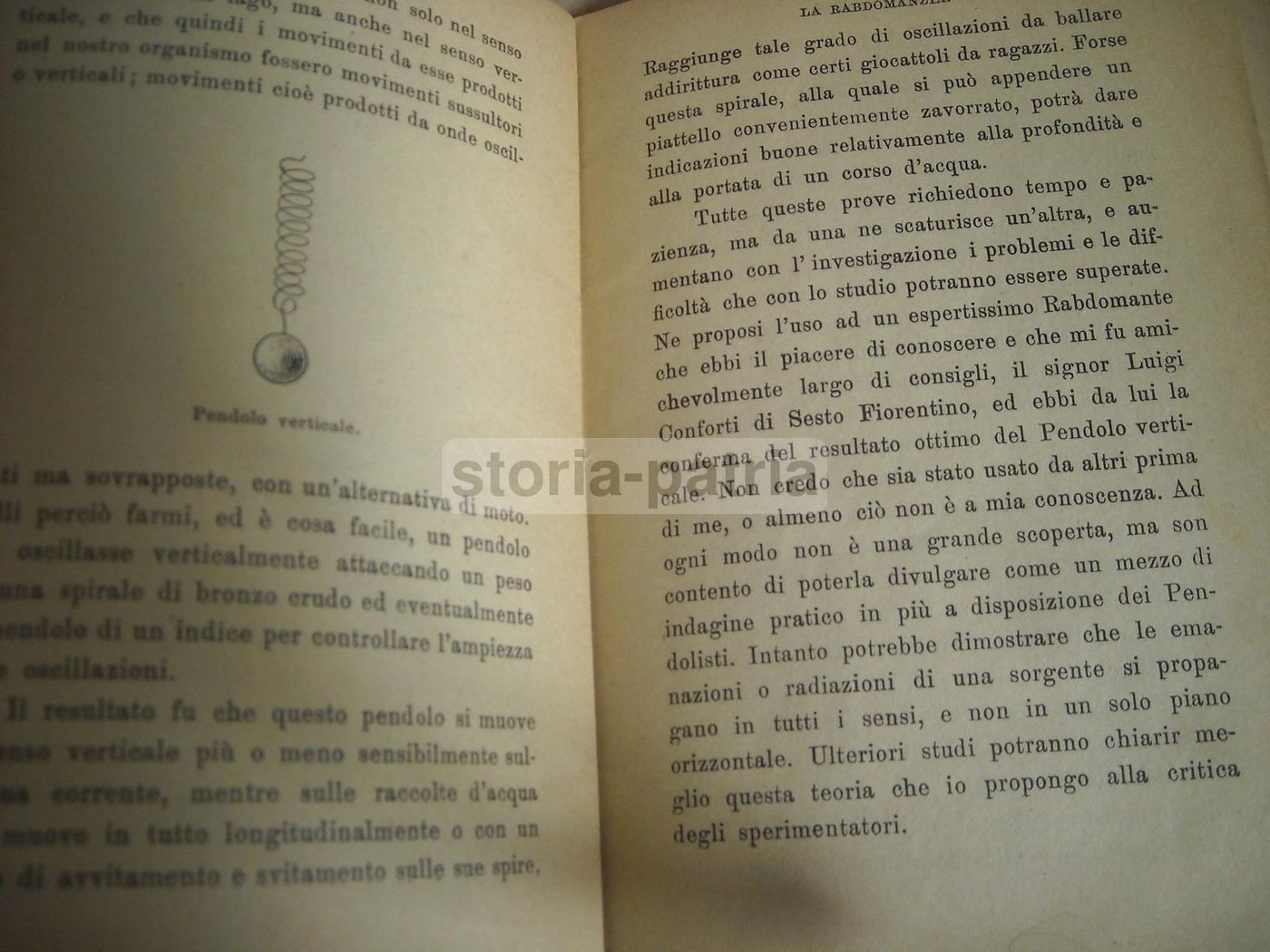 La Rabdomanzia Di Donato Castelli, Firenze Salani 1929, Raro Manuale