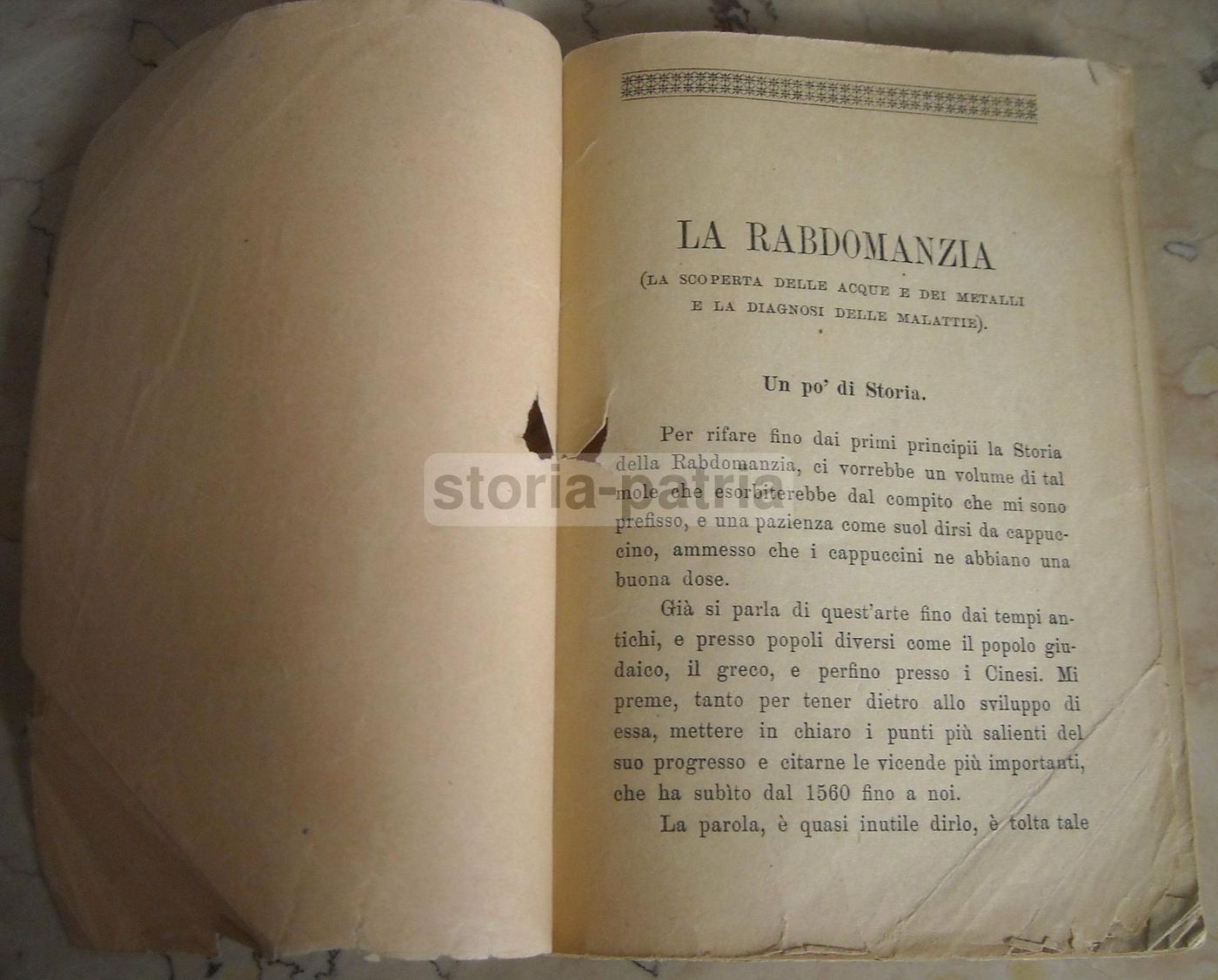 La Rabdomanzia Di Donato Castelli, Firenze Salani 1929, Raro Manuale