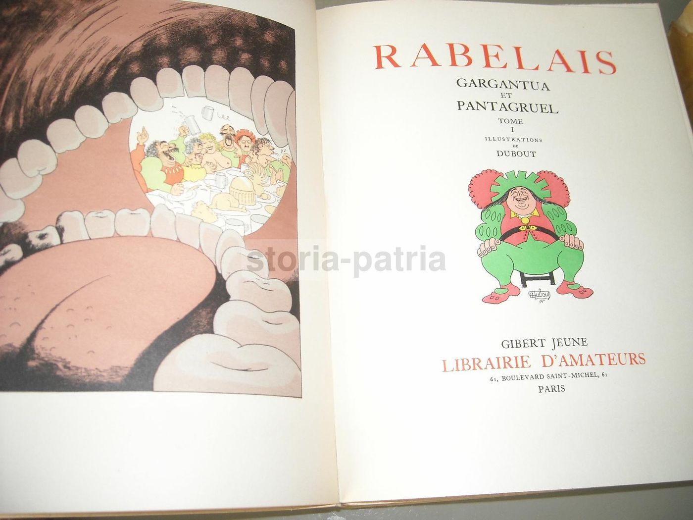 Rabelais Gargantua E Pantagruel Illustrato Da Dubout 1957