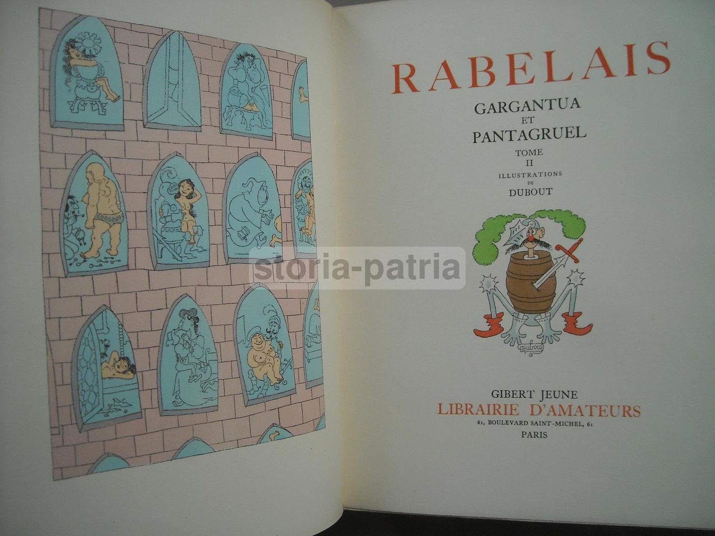 Rabelais Gargantua E Pantagruel Illustrato Da Dubout 1957