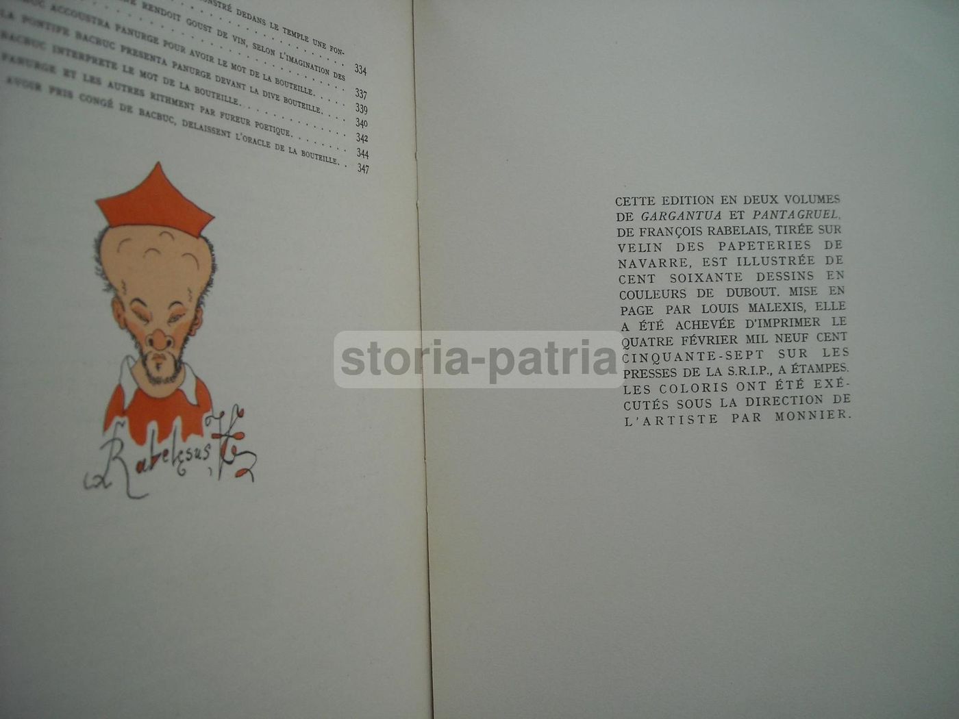 Rabelais Gargantua E Pantagruel Illustrato Da Dubout 1957