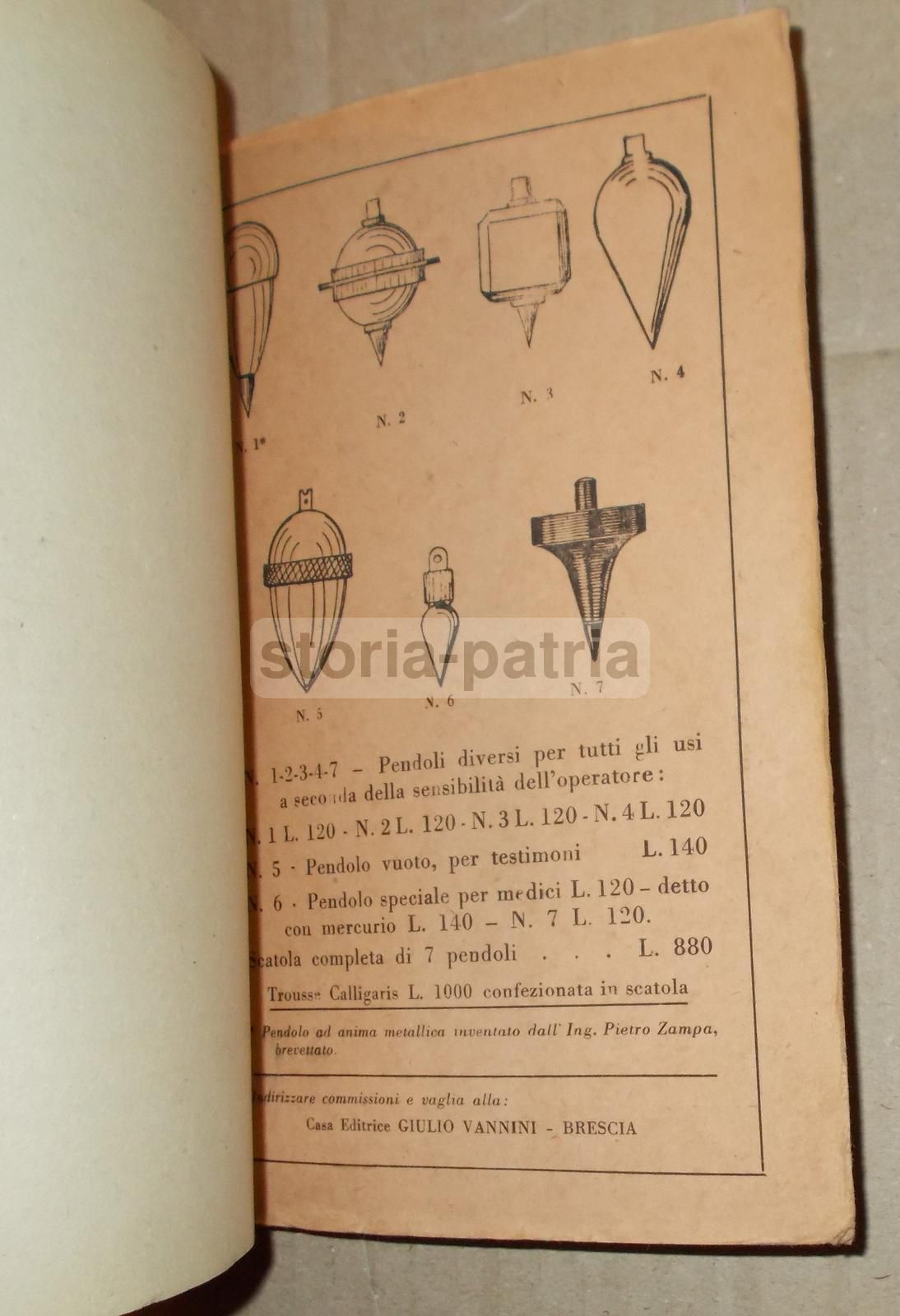 Elementi Di Elettrometria Umana: Radiestesia. Luigi Filonardi, 1947