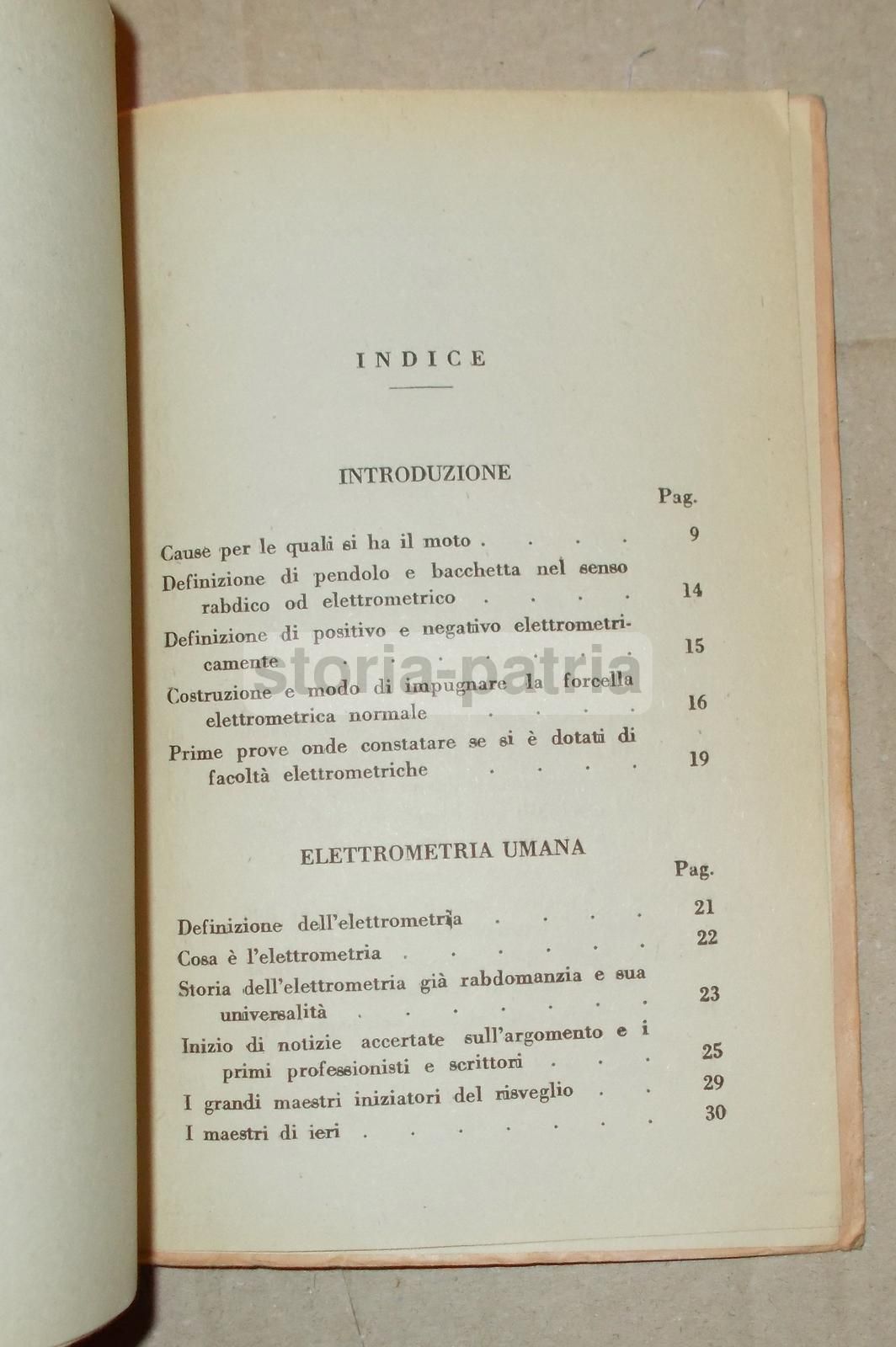 Elementi Di Elettrometria Umana: Radiestesia. Luigi Filonardi, 1947
