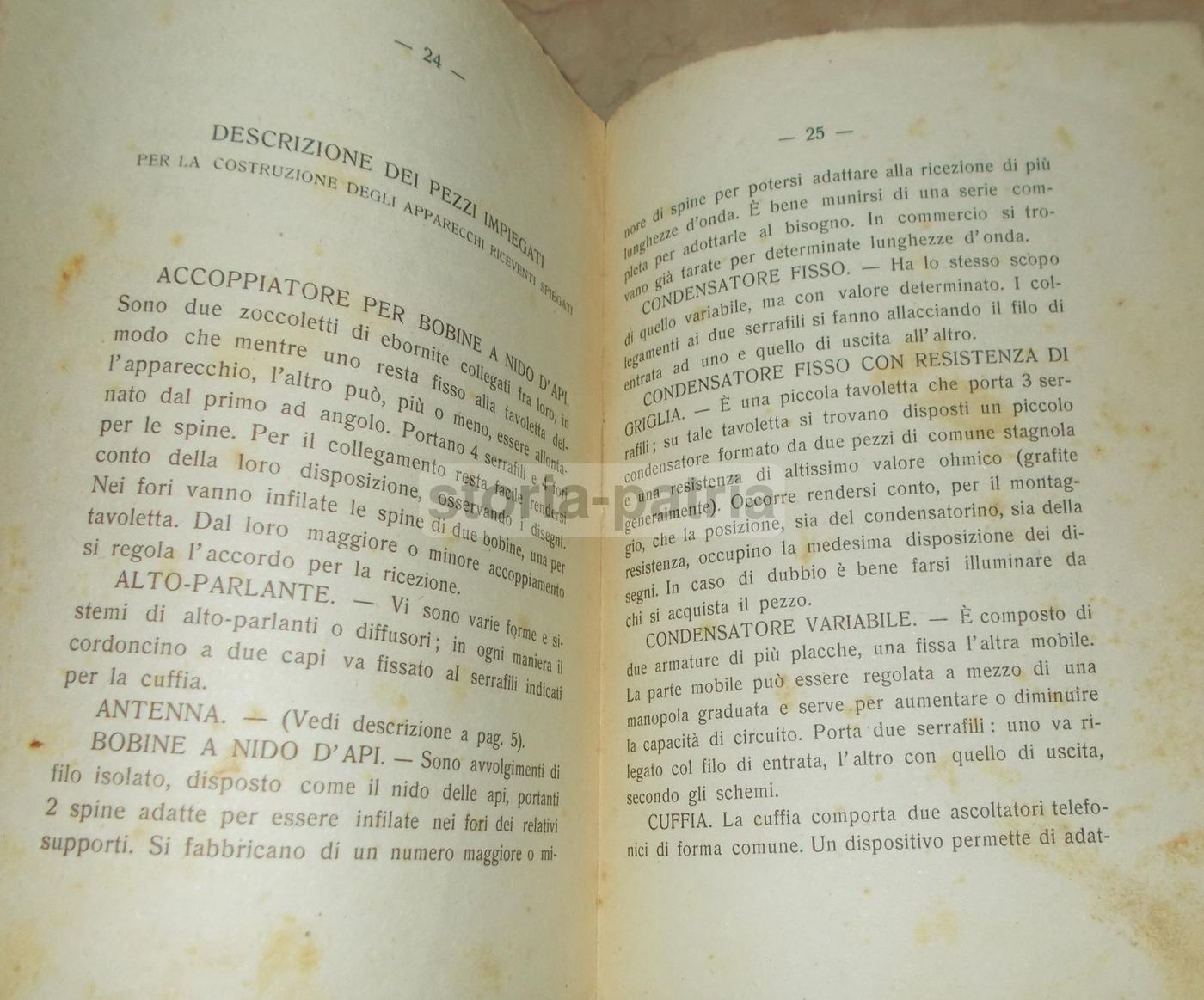 Manuale Radio Anni '30: Costruzione Apparecchi Radiofonici A Valvole