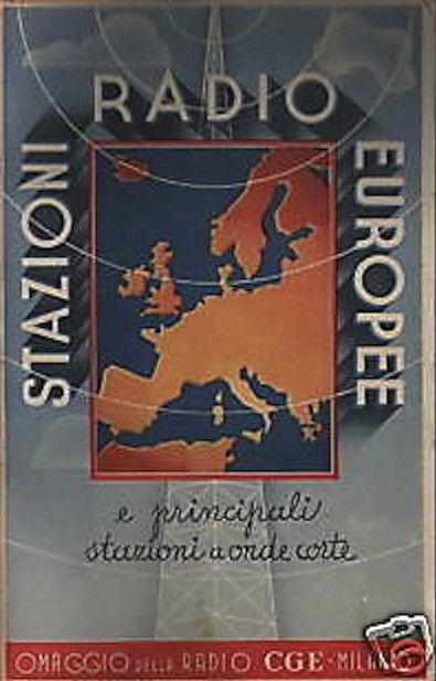 Stazioni Radio Europee CGE 1936: Mappa Telecomunicazioni E Futurismo