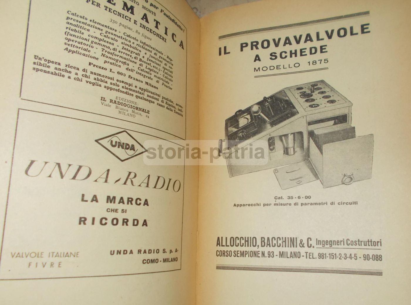Radiotecnica. Vol. II: Tubi Elettronici. Ernesto Montù. Hoepli, 1946