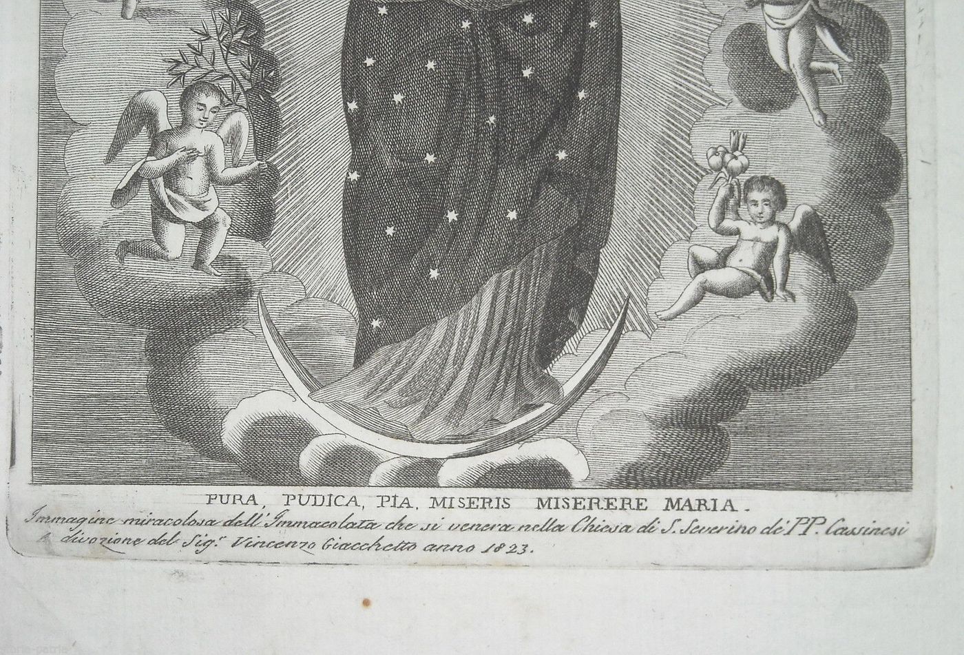 Stampa Dell'Immacolata Concezione, Chiesa Di San Severino, 1823