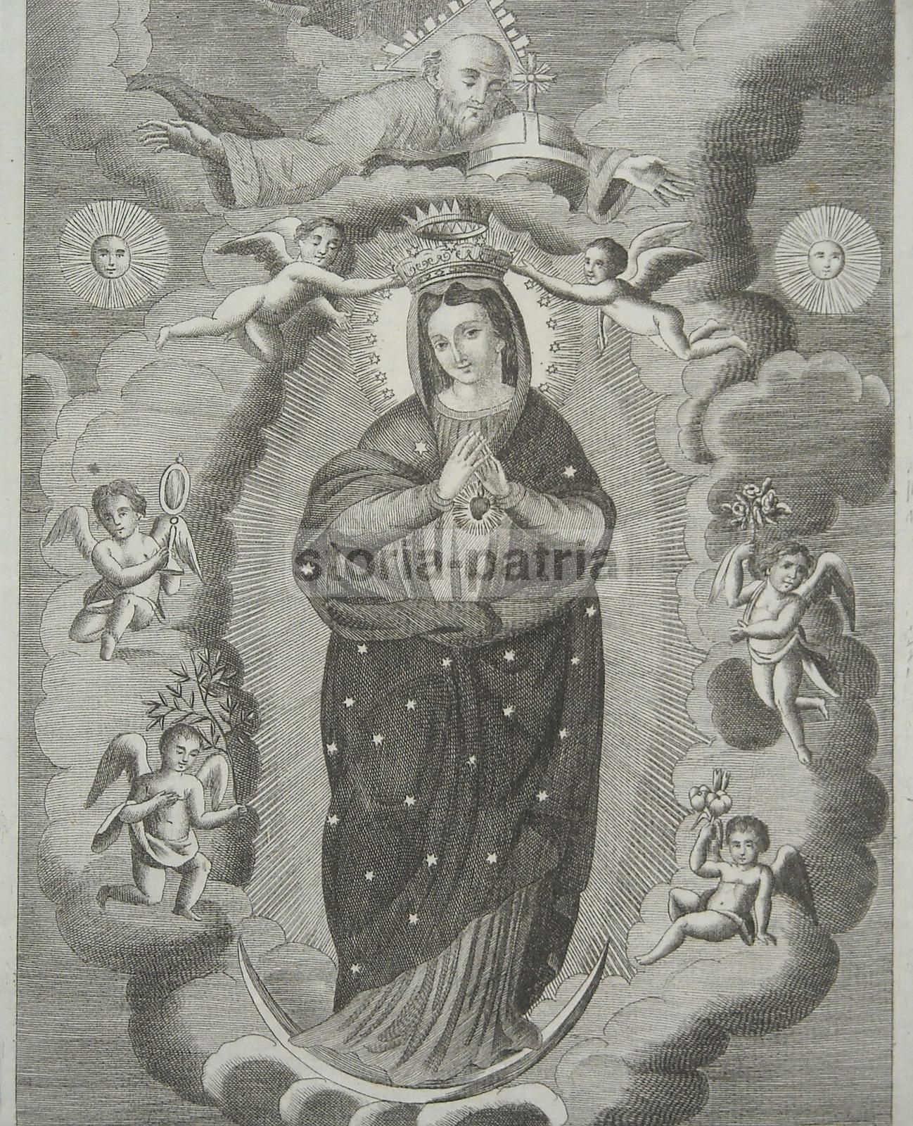 Stampa Dell'Immacolata Concezione, Chiesa Di San Severino, 1823